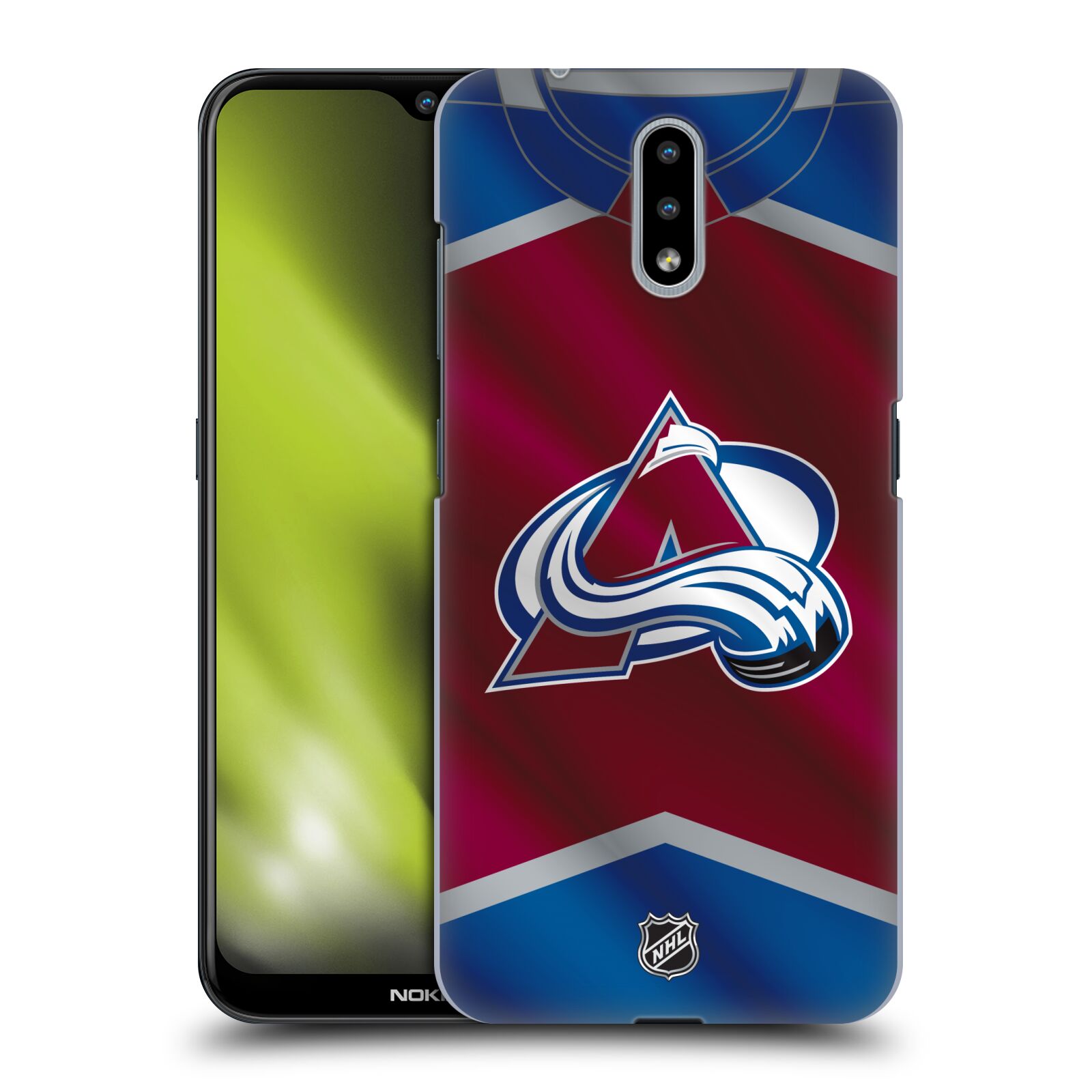 Pouzdro na mobil Nokia 2.3 - HEAD CASE - Hokej NHL - Colorado Avalanche - Dres