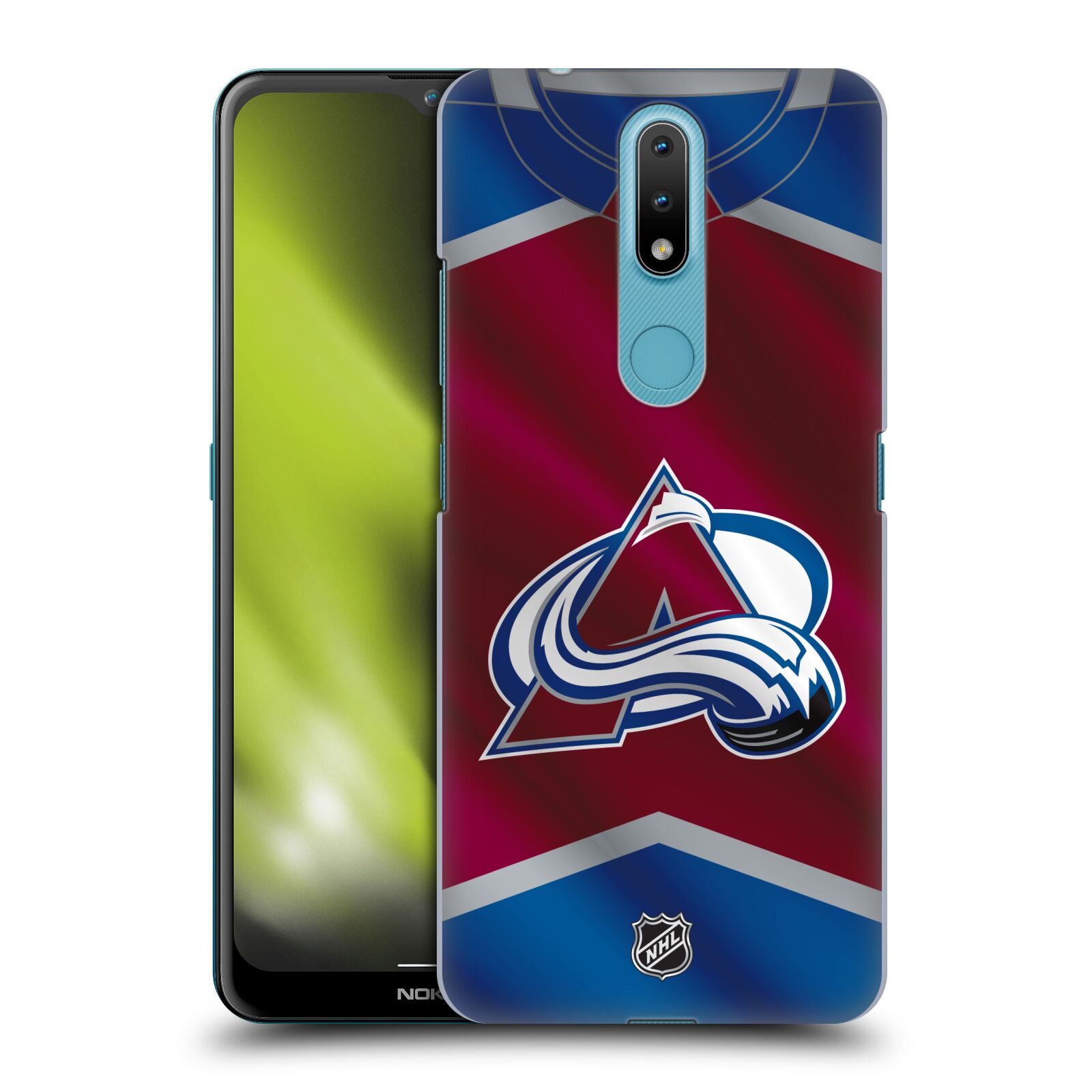 Pouzdro na mobil Nokia 2.4 - HEAD CASE - Hokej NHL - Colorado Avalanche - Dres