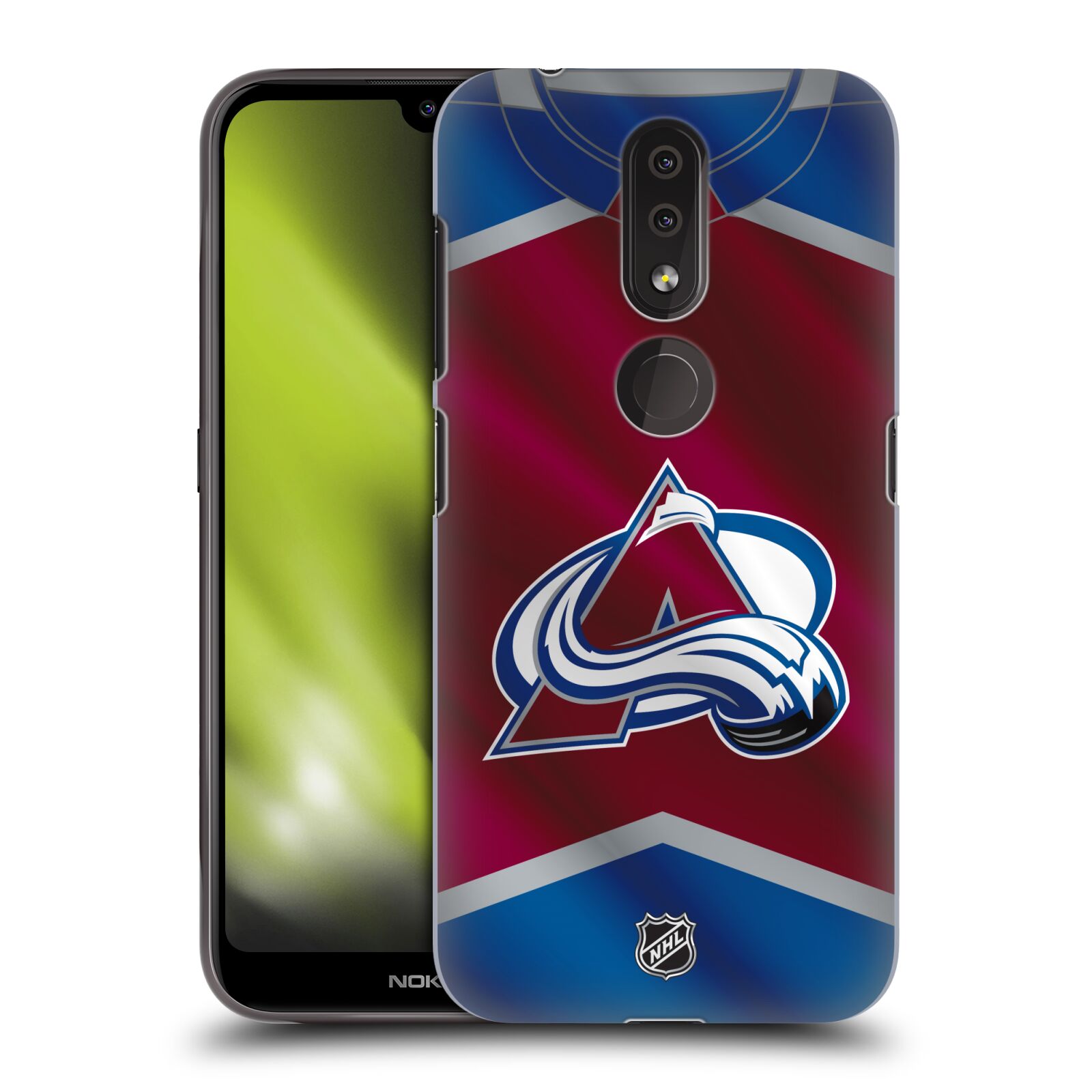 Pouzdro na mobil Nokia 4.2 - HEAD CASE - Hokej NHL - Colorado Avalanche - Dres