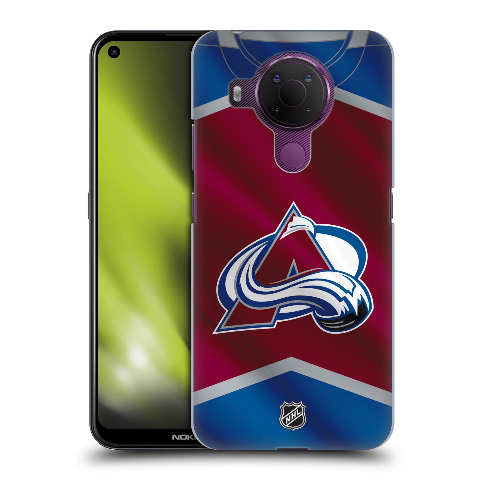 Pouzdro na mobil Nokia 5.4 - HEAD CASE - Hokej NHL - Colorado Avalanche - Dres