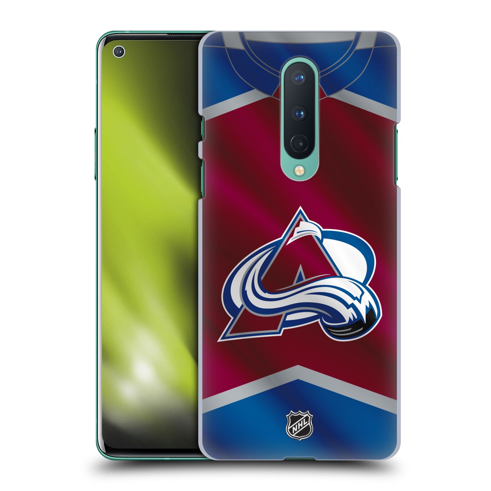 Pouzdro na mobil OnePlus 8 5G - HEAD CASE - Hokej NHL - Colorado Avalanche - Dres