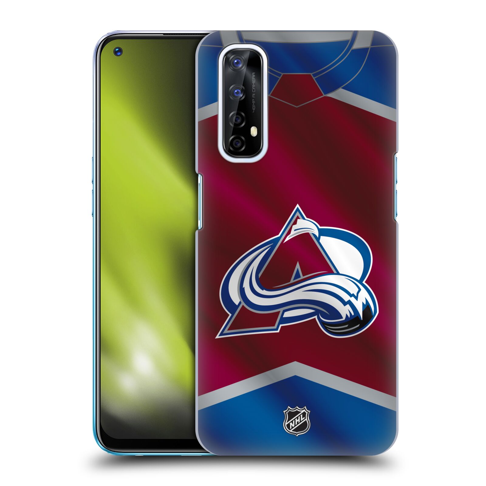 Pouzdro na mobil Realme 7 - HEAD CASE - Hokej NHL - Colorado Avalanche - Dres