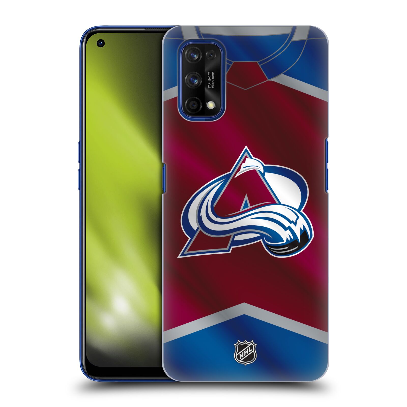 Pouzdro na mobil Realme 7 PRO - HEAD CASE - Hokej NHL - Colorado Avalanche - Dres