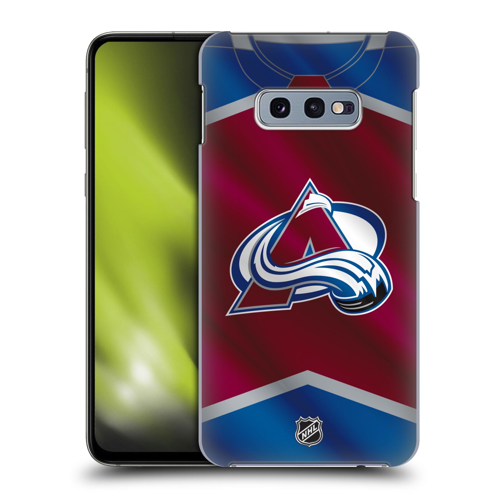 Pouzdro na mobil Samsung Galaxy S10e - HEAD CASE - Hokej NHL - Colorado Avalanche - Dres