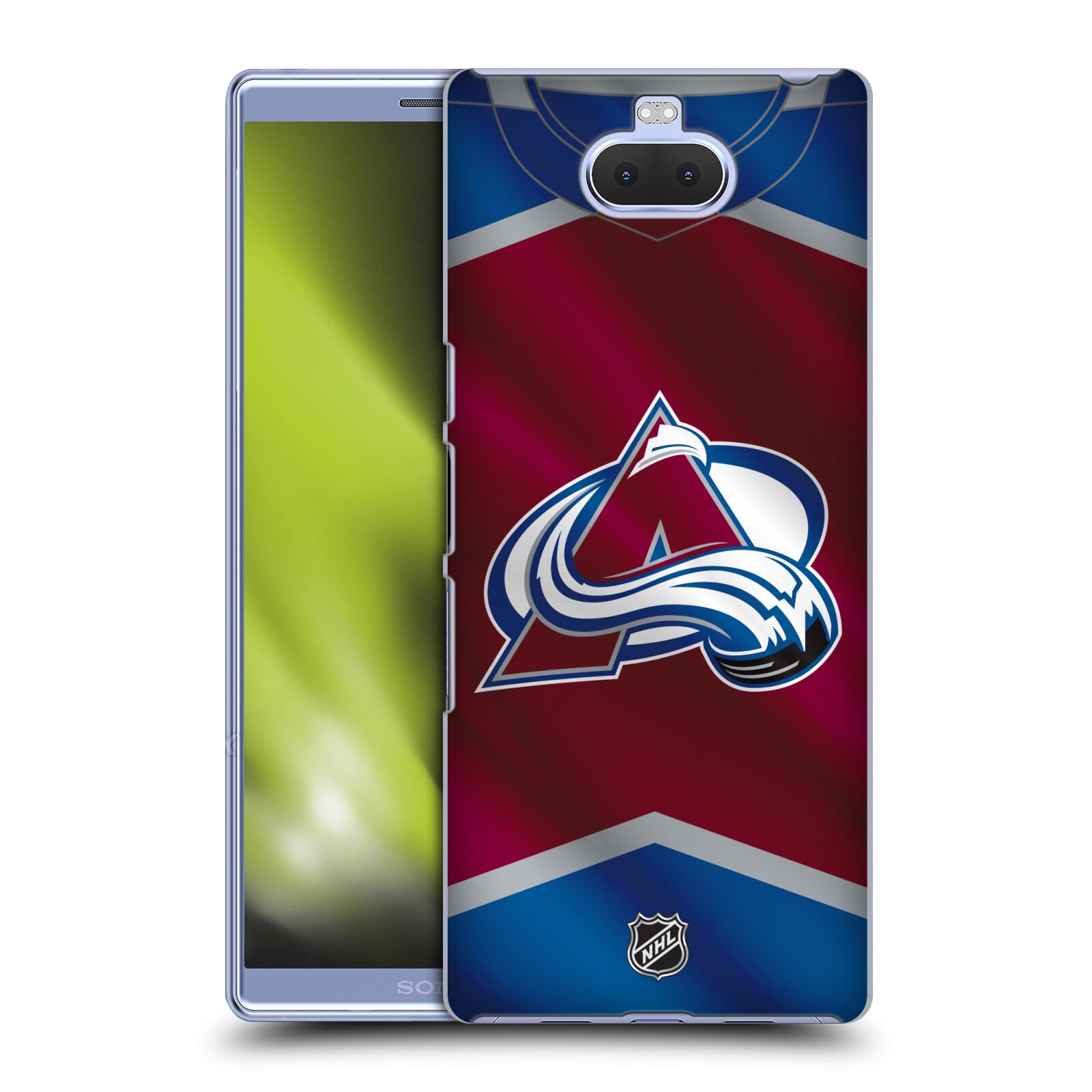 Pouzdro na mobil Sony Xperia 10 - HEAD CASE - Hokej NHL - Colorado Avalanche - Dres