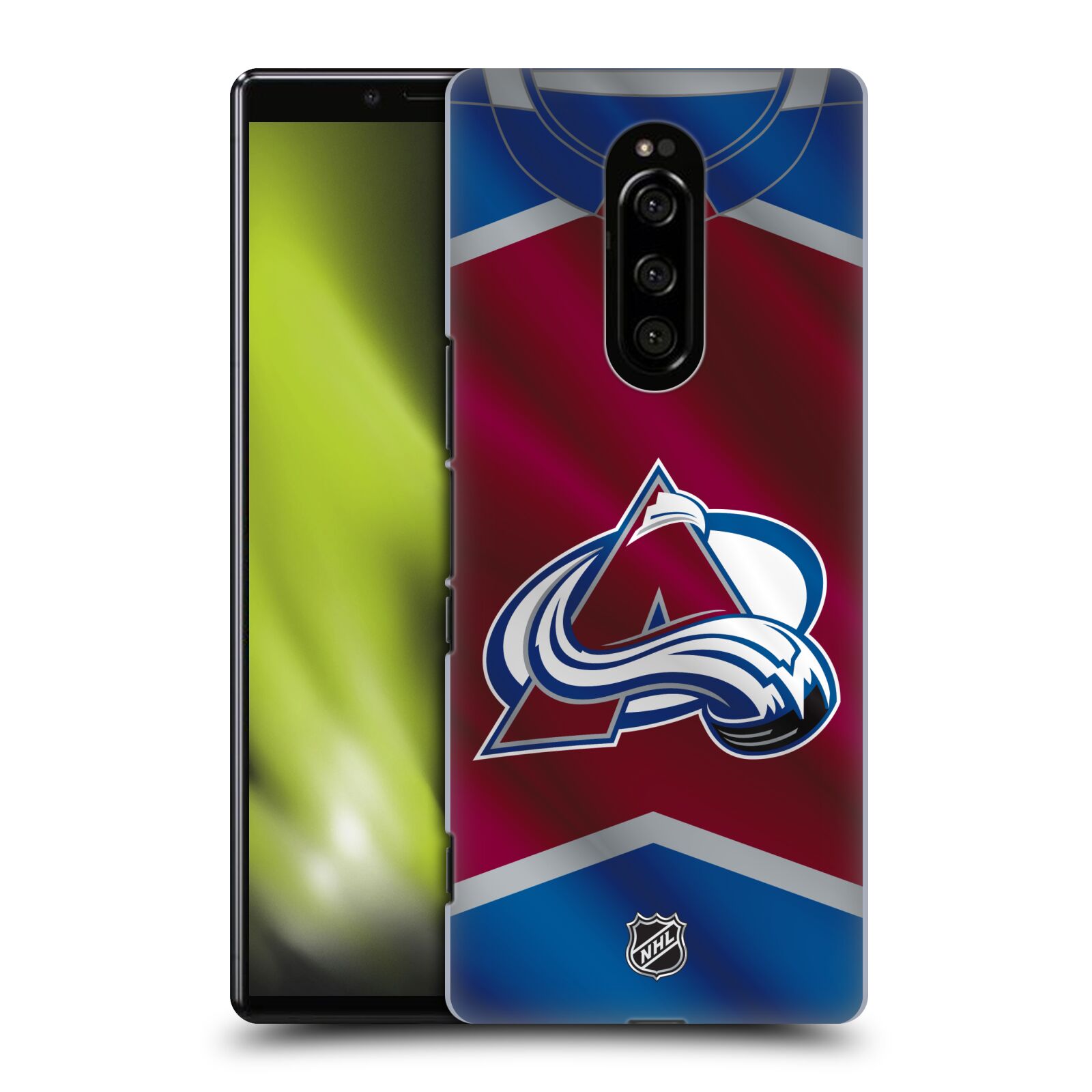 Pouzdro na mobil Sony Xperia 1 - HEAD CASE - Hokej NHL - Colorado Avalanche - Dres