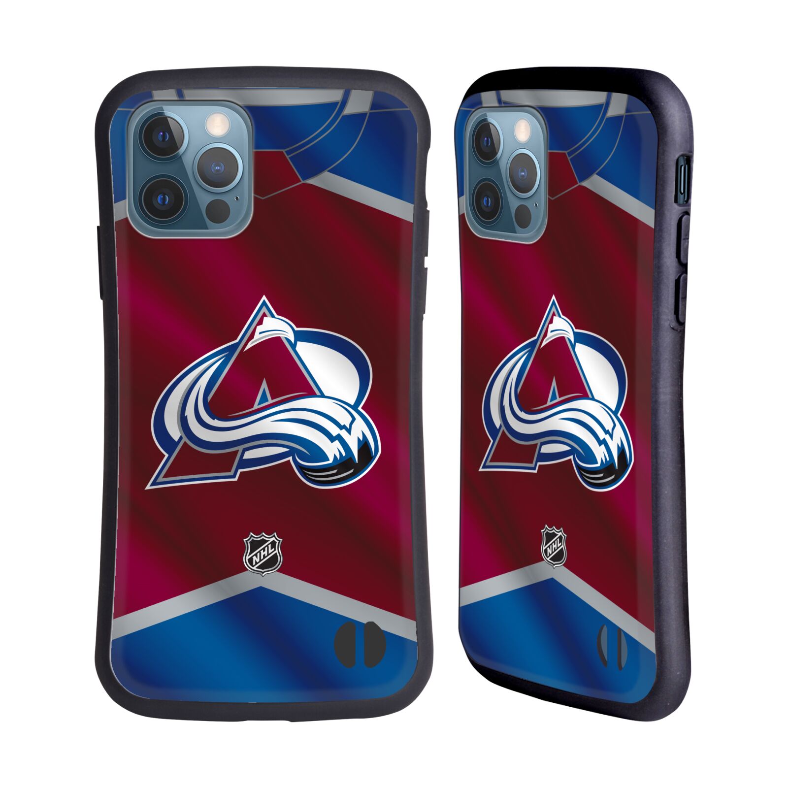 Obal na mobil Apple iPhone 12 / 12 PRO - HEAD CASE - NHL - Colorado Avalanche znak na dresu