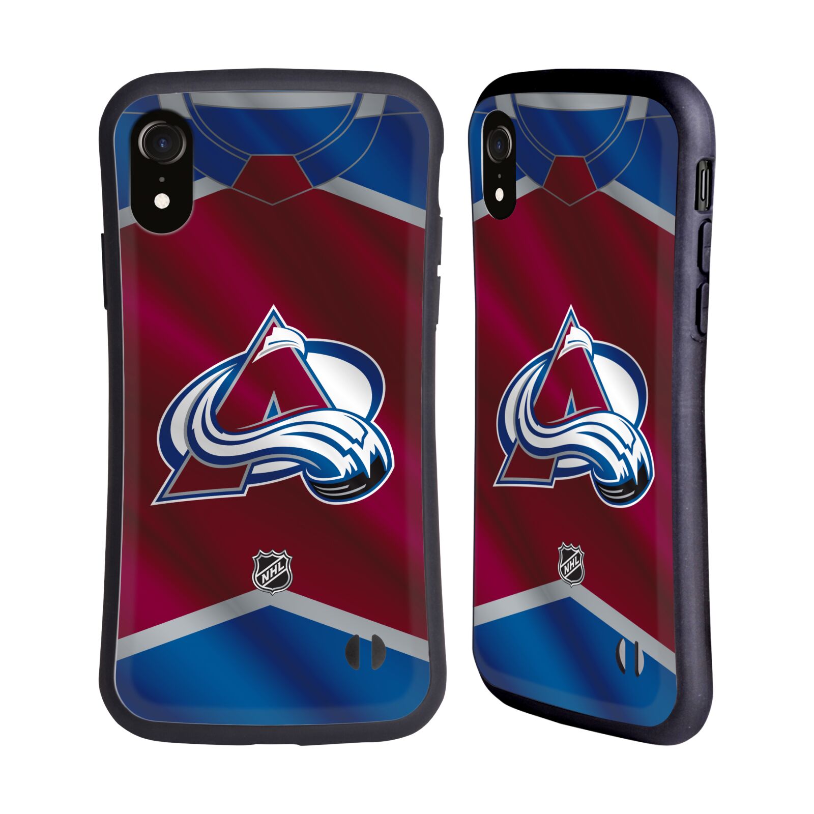Obal na mobil Apple iPhone XR - HEAD CASE - NHL - Colorado Avalanche znak na dresu
