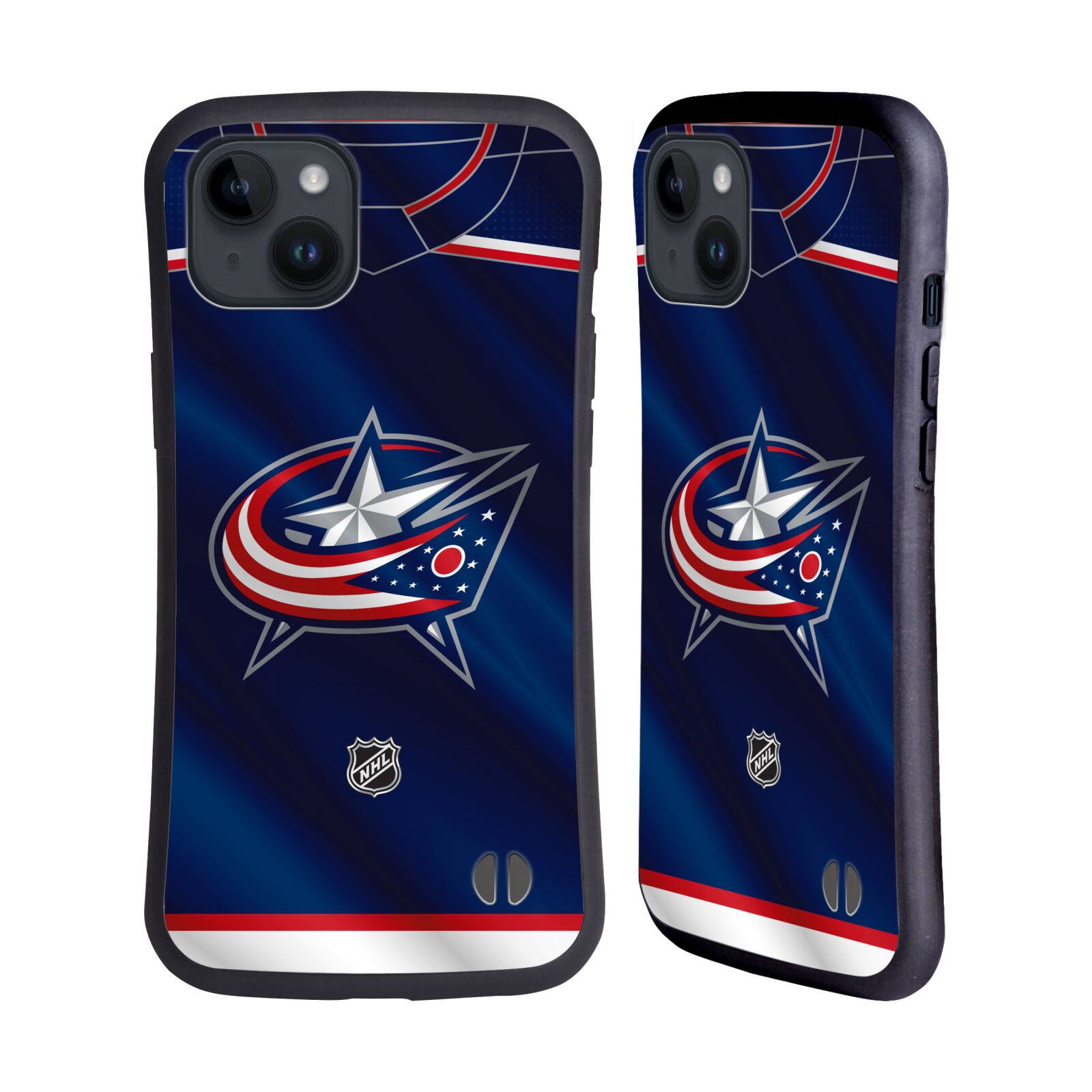 Obal na mobil Apple iPhone 15 PLUS - HEAD CASE - NHL - Columbus Blue Jackets znak na dresu