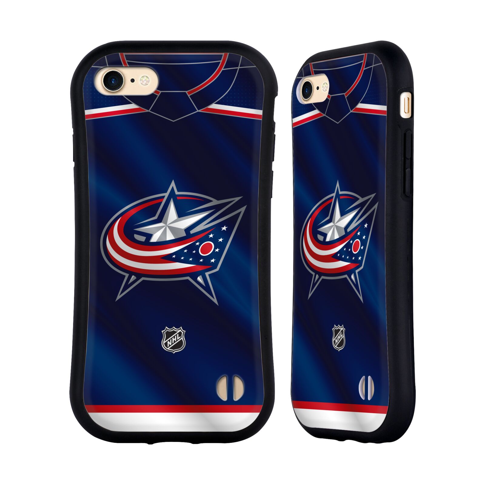 Obal na mobil Apple iPhone 7/8, SE 2020 - HEAD CASE - NHL - Columbus Blue Jackets znak na dresu