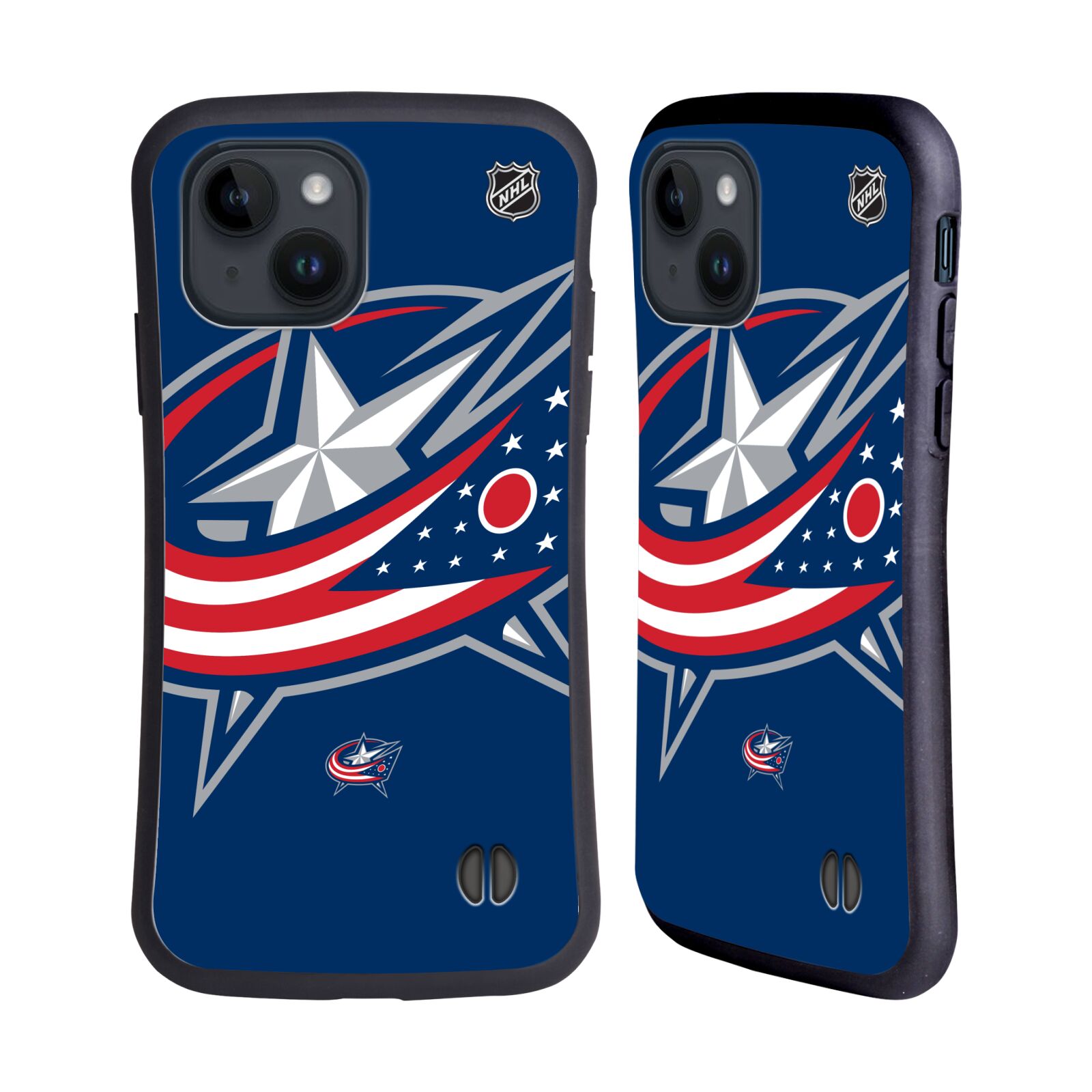 Obal na mobil Apple iPhone 15 - HEAD CASE - NHL - Columbus Blue Jackets velký znak