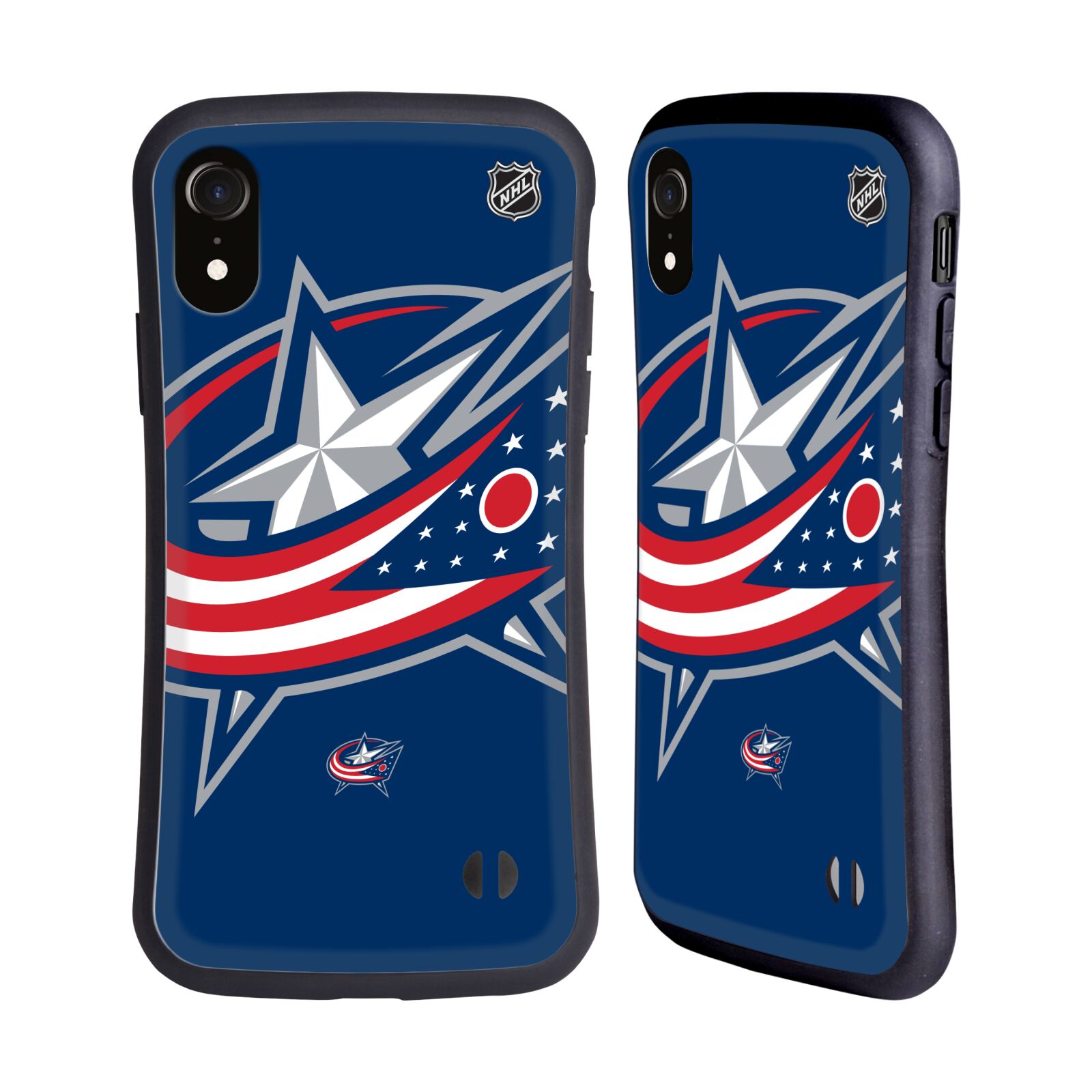 Obal na mobil Apple iPhone XR - HEAD CASE - NHL - Columbus Blue Jackets velký znak