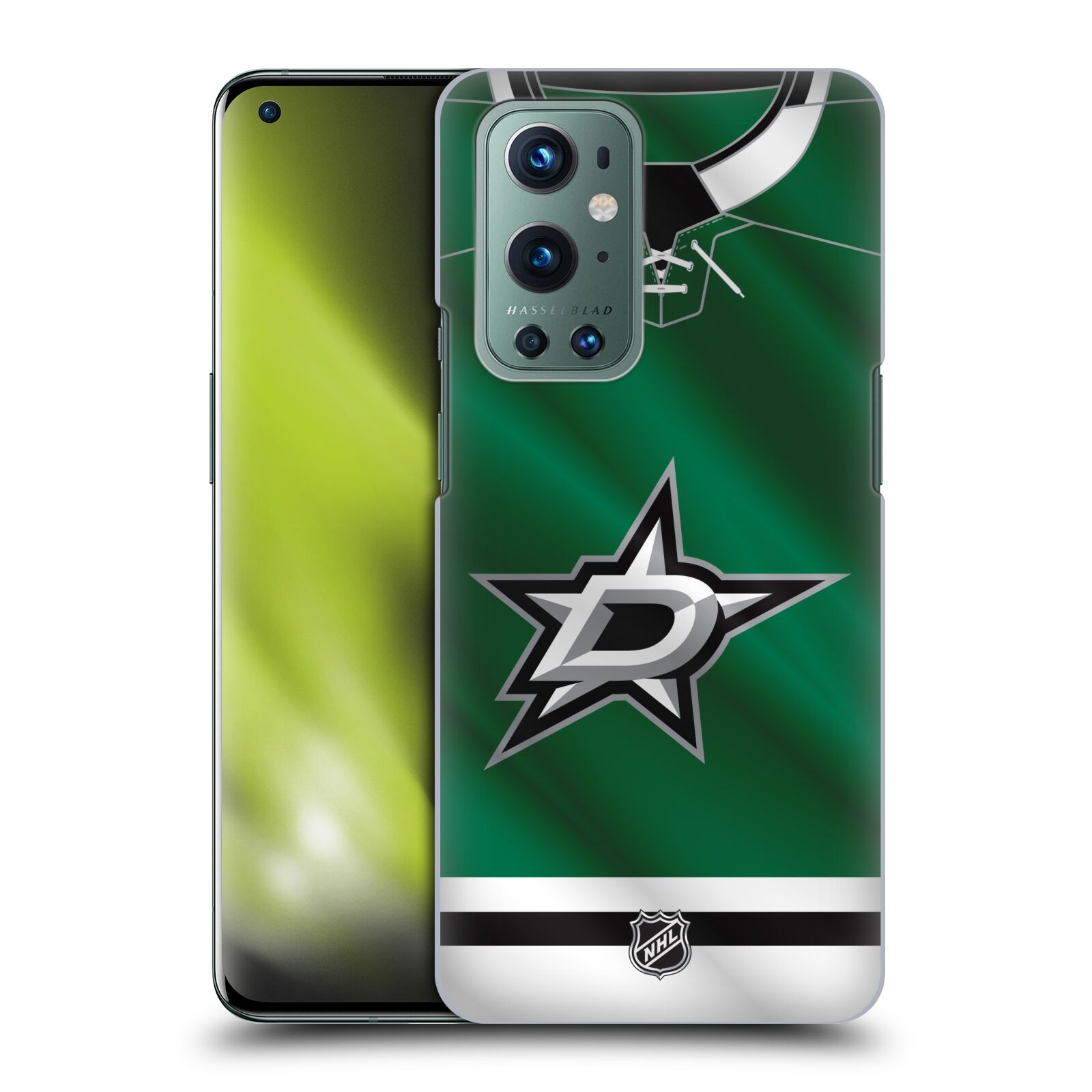 Pouzdro na mobil OnePlus 9 - HEAD CASE - Hokej NHL - Dallas Stars - Dres