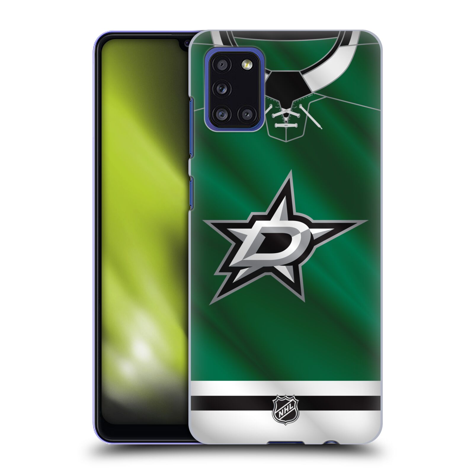 Pouzdro na mobil Samsung Galaxy A31 - HEAD CASE - Hokej NHL - Dallas Stars - Dres