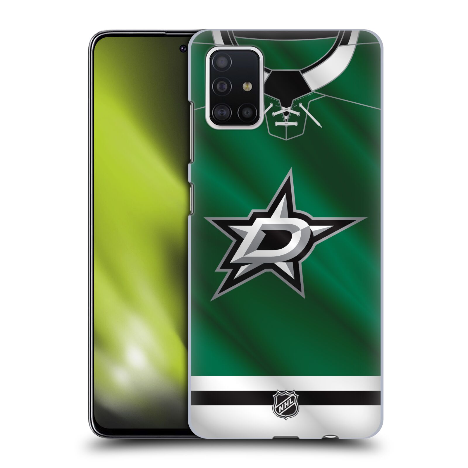 Pouzdro na mobil Samsung Galaxy A51 - HEAD CASE - Hokej NHL - Dallas Stars - Dres