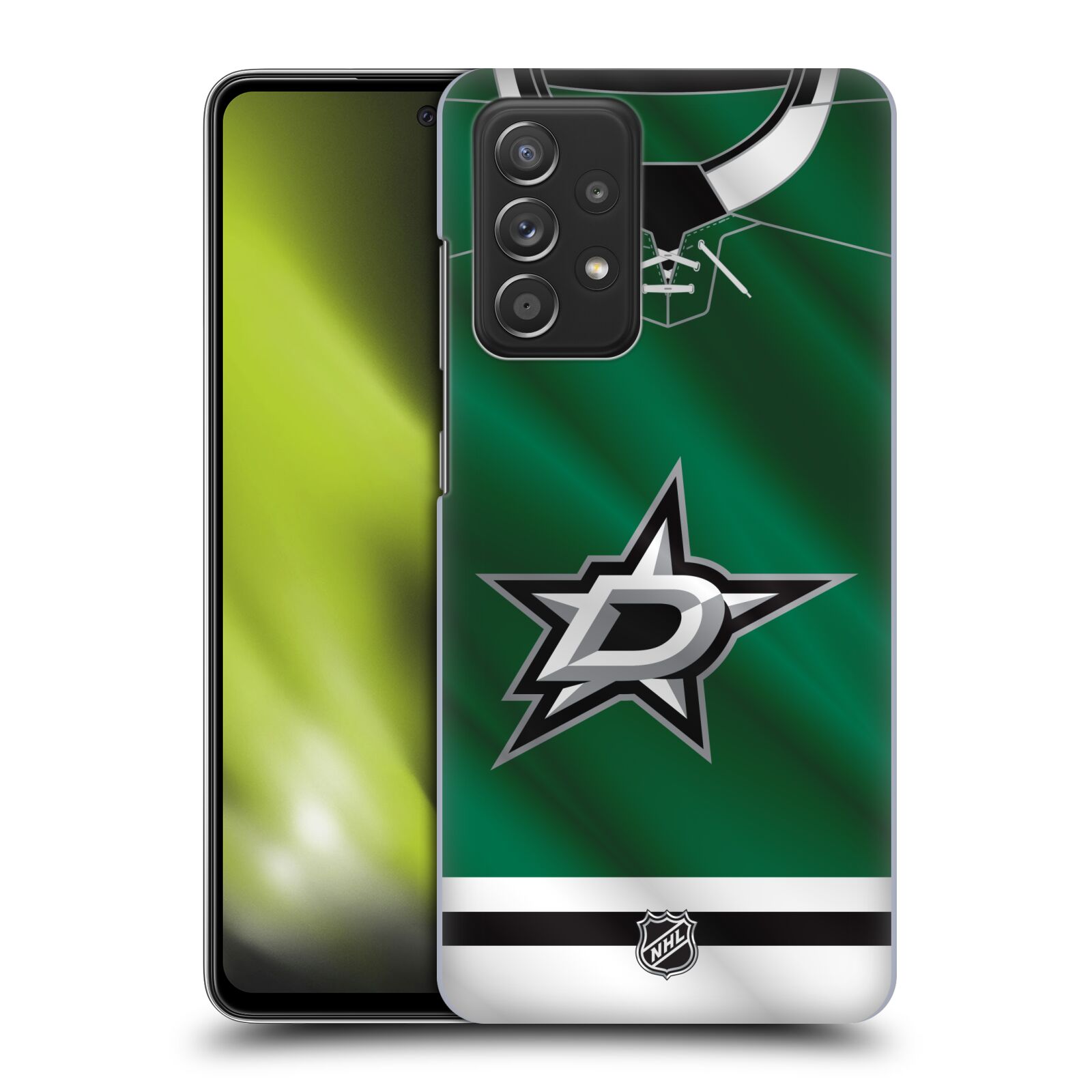 Pouzdro na mobil Samsung Galaxy A52 / A52 5G / A52s 5G - HEAD CASE - Hokej NHL - Dallas Stars - Dres