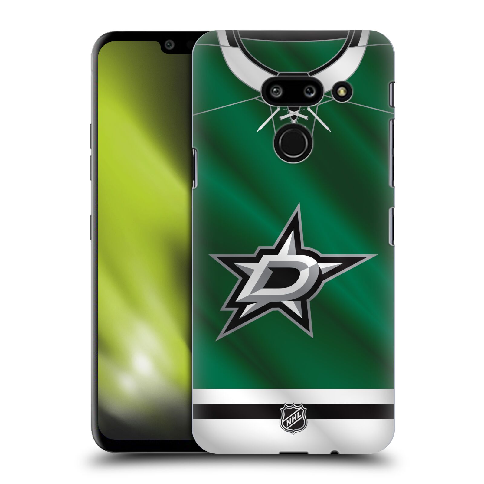 Pouzdro na mobil LG G8 ThinQ - HEAD CASE - Hokej NHL - Dallas Stars - Dres
