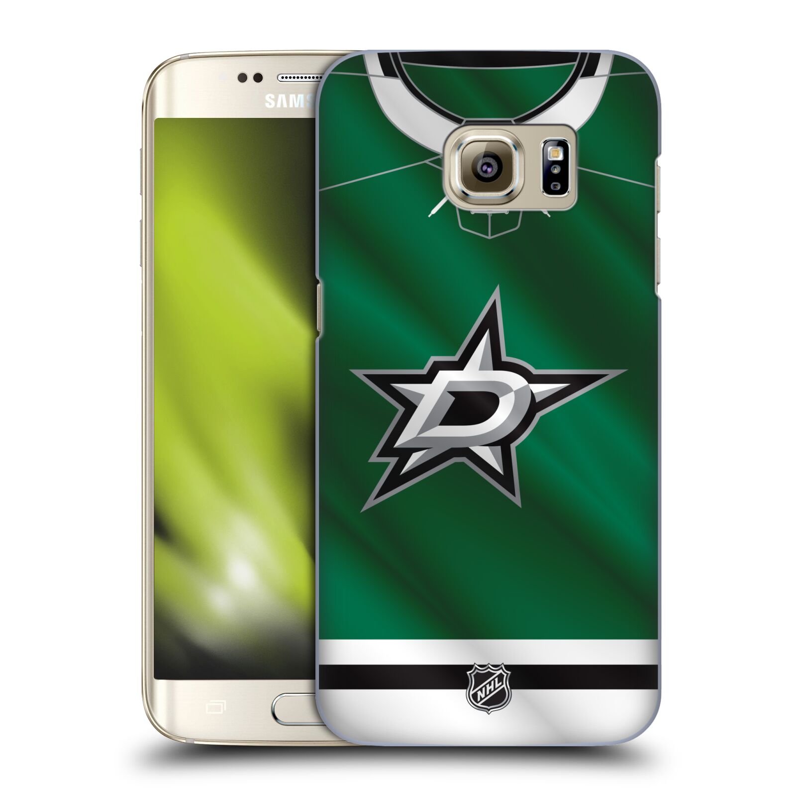 Pouzdro na mobil Samsung Galaxy S7 EDGE - HEAD CASE - Hokej NHL - Dallas Stars - Dres