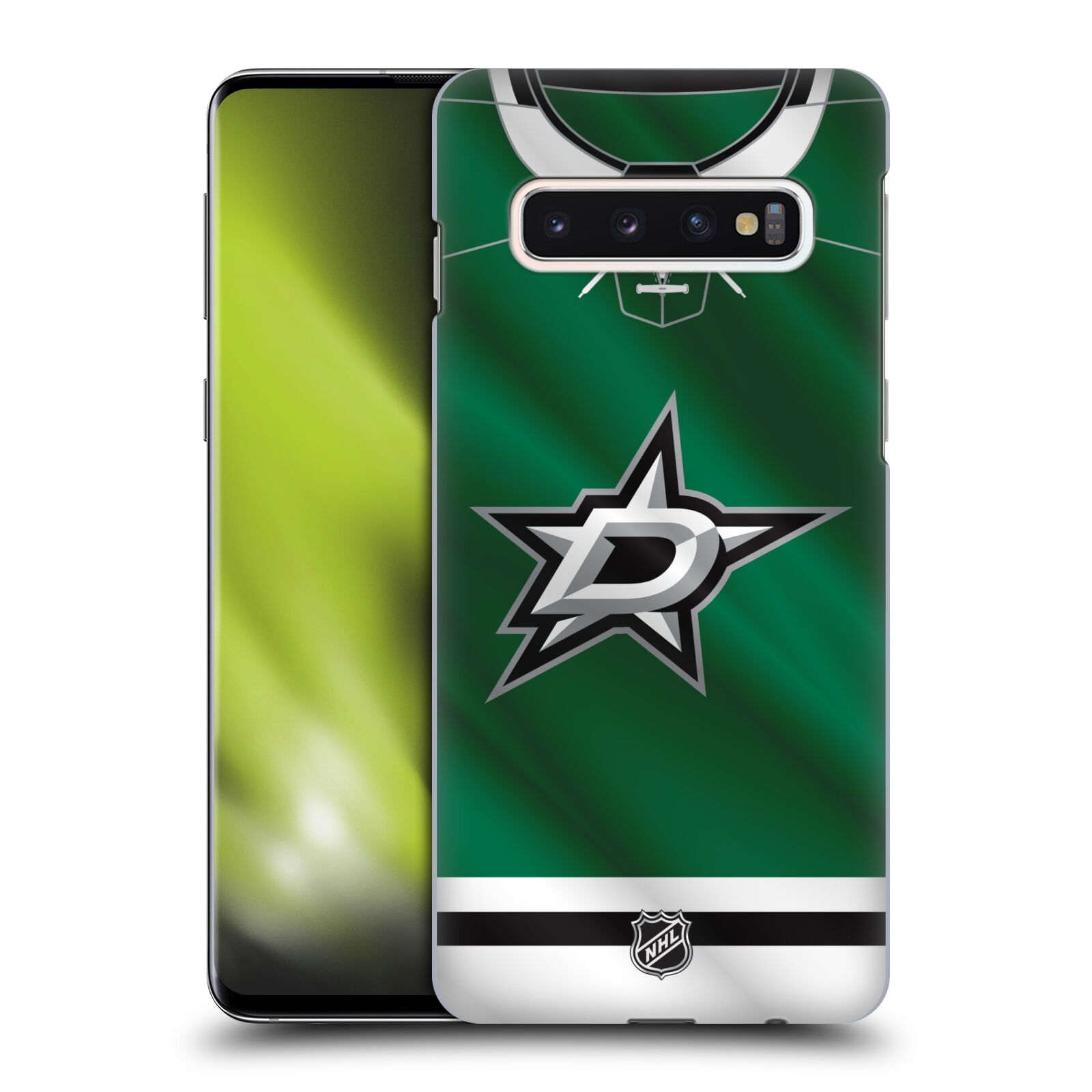 Pouzdro na mobil Samsung Galaxy S10 - HEAD CASE - Hokej NHL - Dallas Stars - Dres