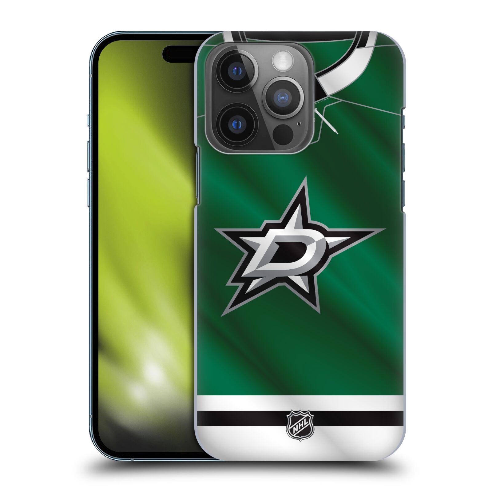Pouzdro na mobil Apple Iphone 14 PRO - HEAD CASE - Hokej NHL - Dallas Stars - Dres