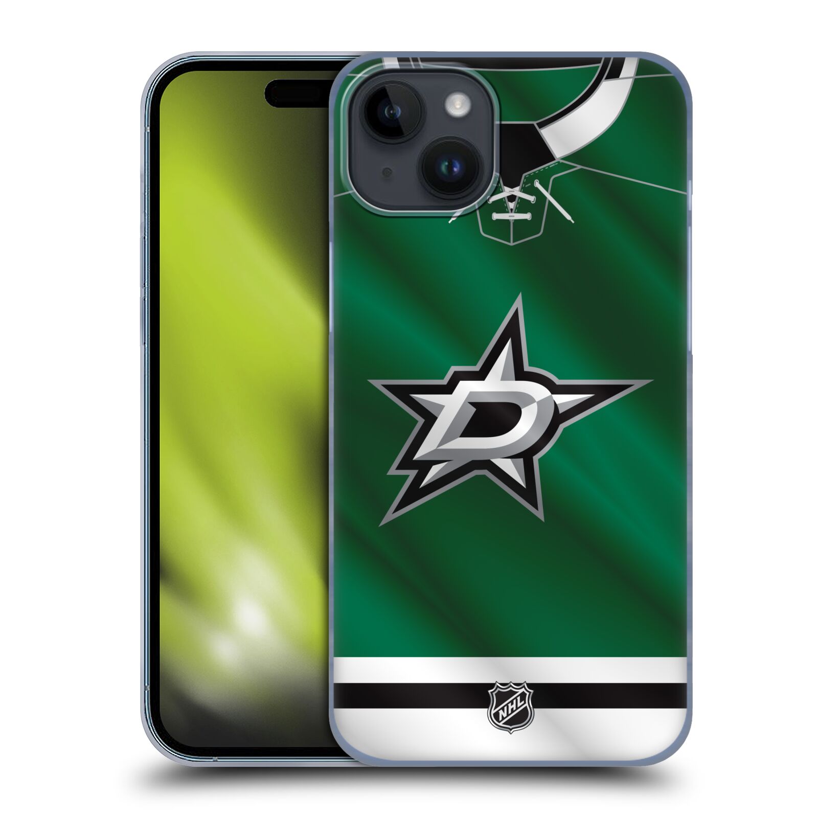 Plastový obal HEAD CASE na mobil Apple Iphone 15 PLUS  Hokej NHL - Dallas Stars - Dres