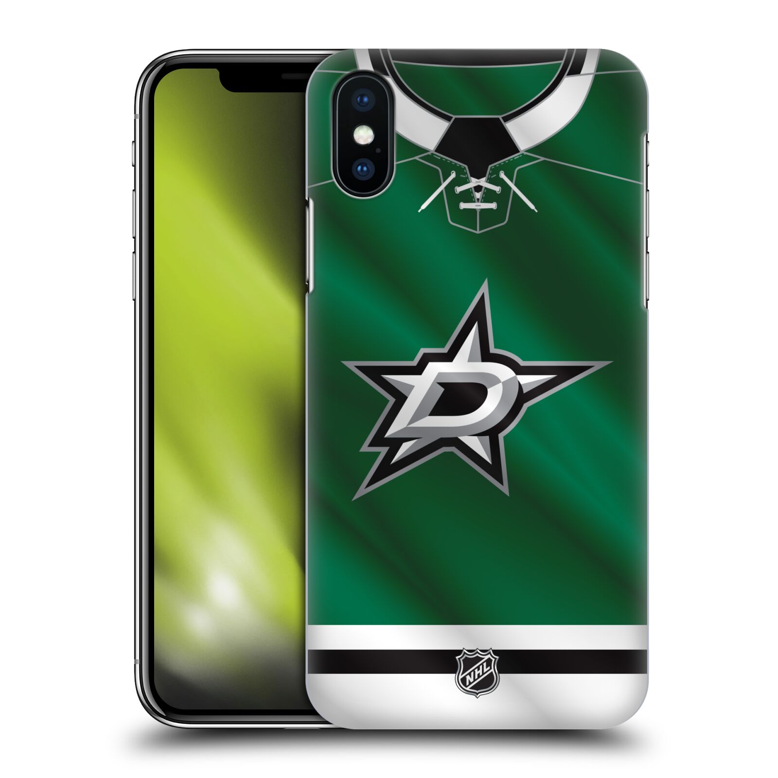 Pouzdro na mobil Apple Iphone X/XS - HEAD CASE - Hokej NHL - Dallas Stars - Dres