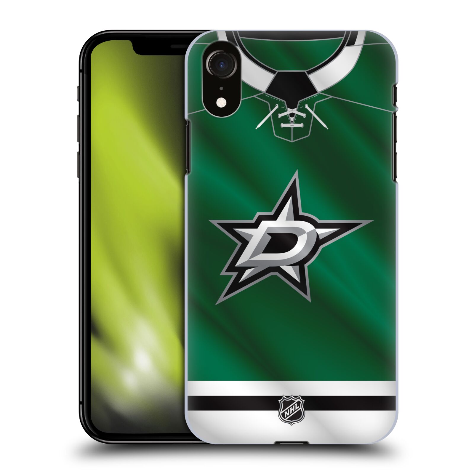 Pouzdro na mobil Apple Iphone XR - HEAD CASE - Hokej NHL - Dallas Stars - Dres