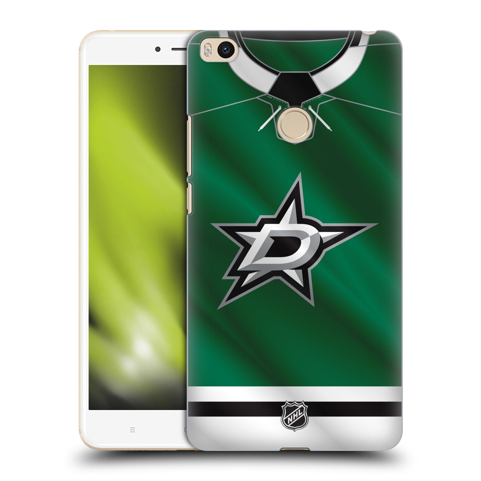 Pouzdro na mobil Xiaomi Mi Max 2 - HEAD CASE - Hokej NHL - Dallas Stars - Dres