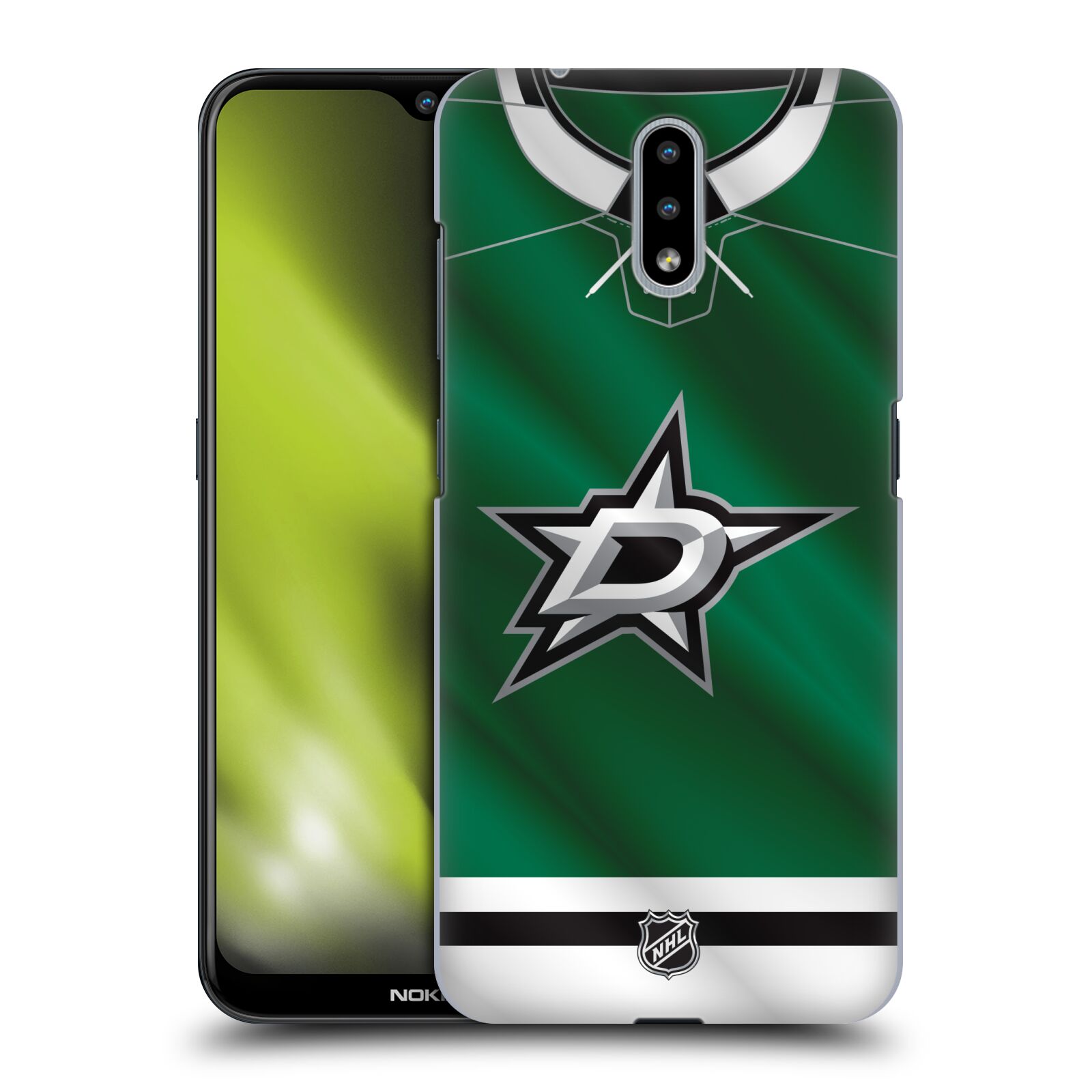 Pouzdro na mobil Nokia 2.3 - HEAD CASE - Hokej NHL - Dallas Stars - Dres