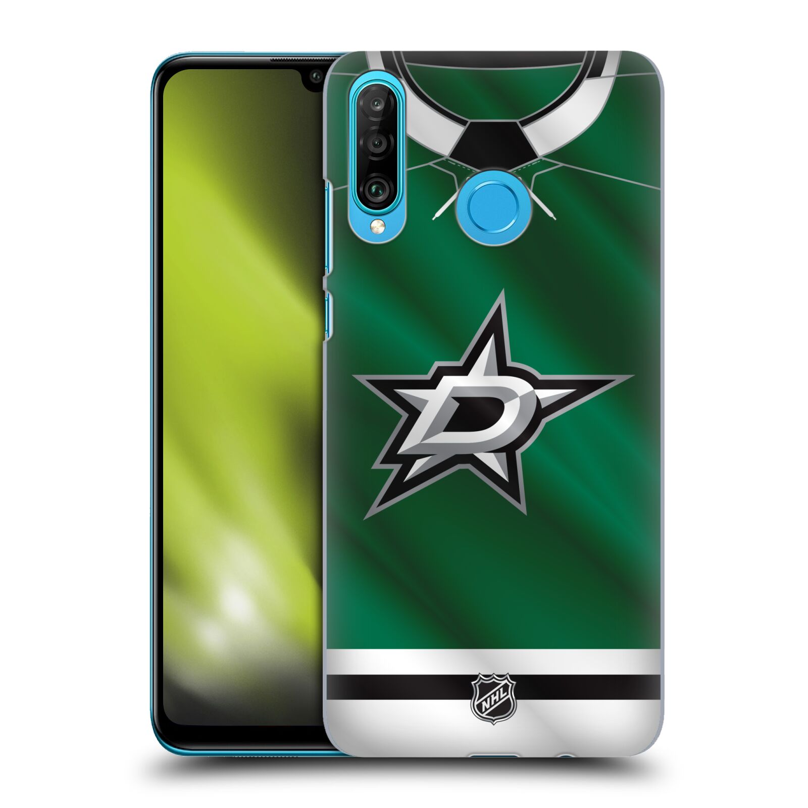 Pouzdro na mobil Huawei P30 LITE - HEAD CASE - Hokej NHL - Dallas Stars - Dres