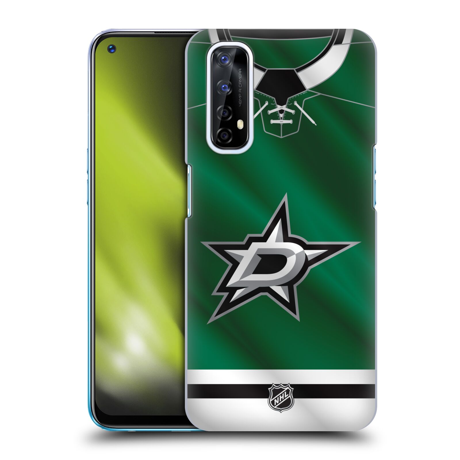 Pouzdro na mobil Realme 7 - HEAD CASE - Hokej NHL - Dallas Stars - Dres