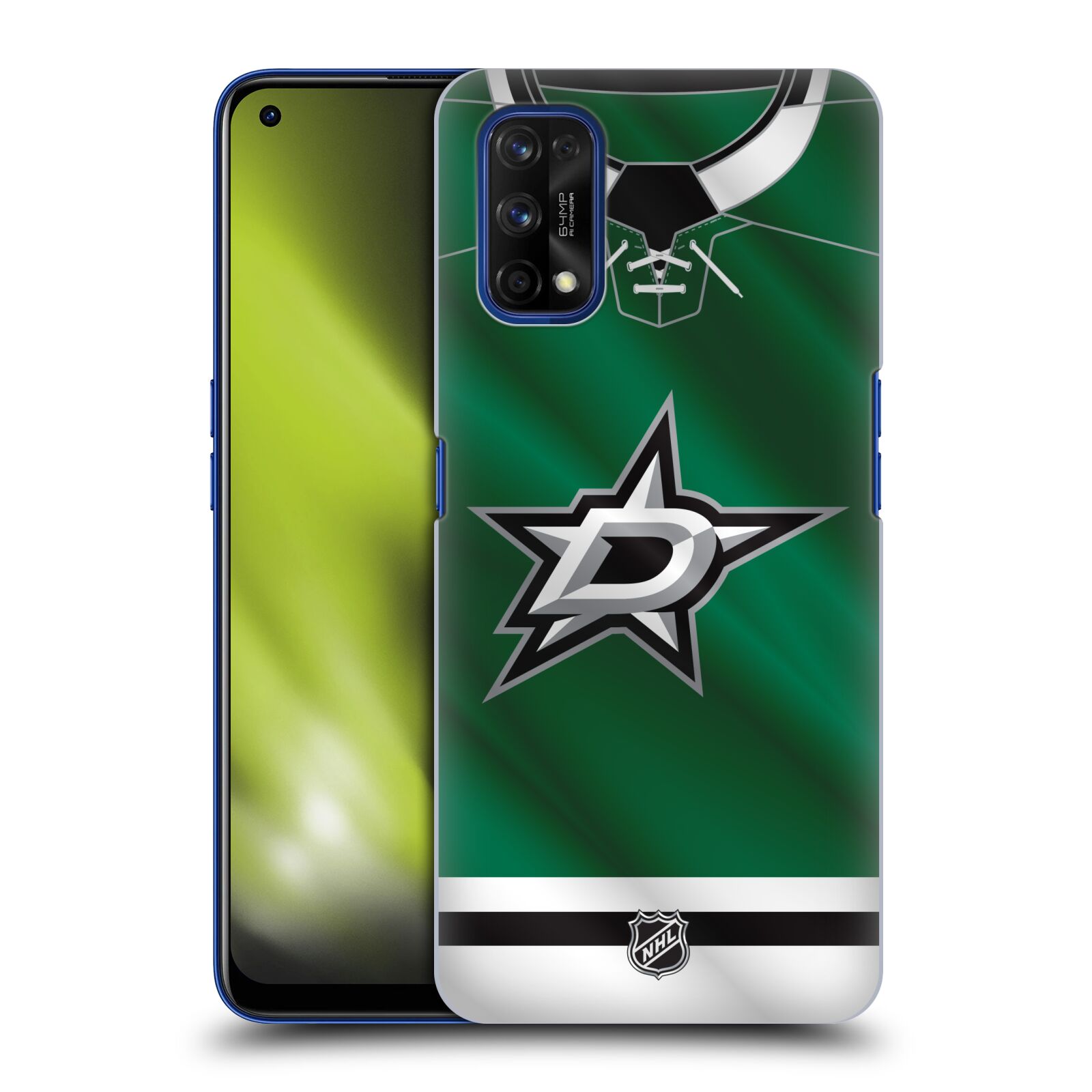 Pouzdro na mobil Realme 7 PRO - HEAD CASE - Hokej NHL - Dallas Stars - Dres