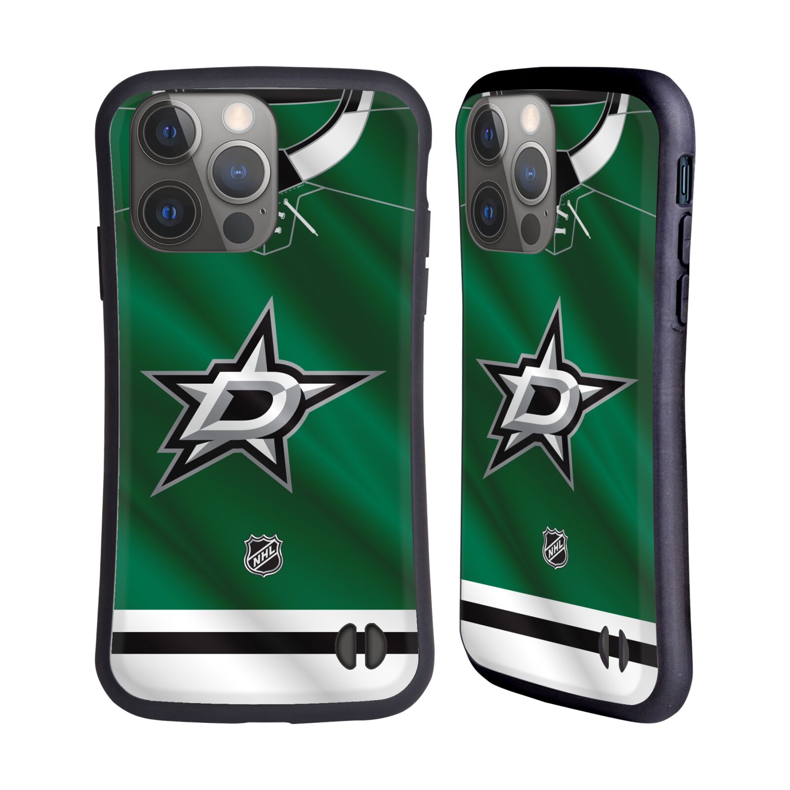 Obal na mobil Apple iPhone 14 PRO - HEAD CASE - NHL - Dallas Stars znak na dresu