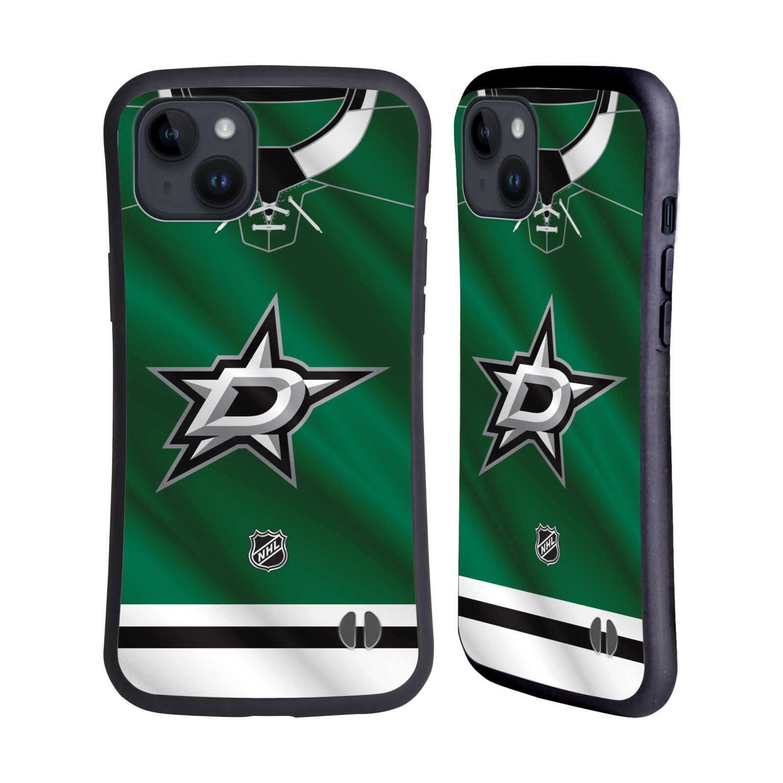 Obal na mobil Apple iPhone 15 PLUS - HEAD CASE - NHL - Dallas Stars znak na dresu