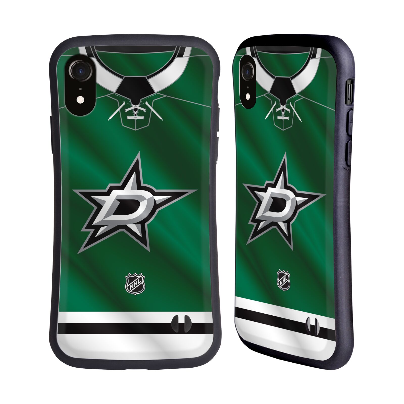Obal na mobil Apple iPhone XR - HEAD CASE - NHL - Dallas Stars znak na dresu