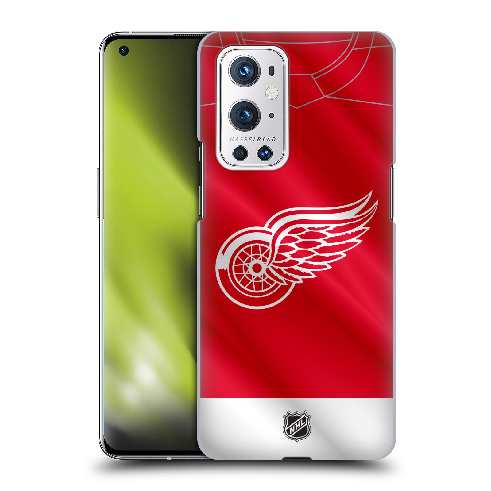 Pouzdro na mobil OnePlus 9 PRO - HEAD CASE - Hokej NHL - Detroit Red Wings - Dres