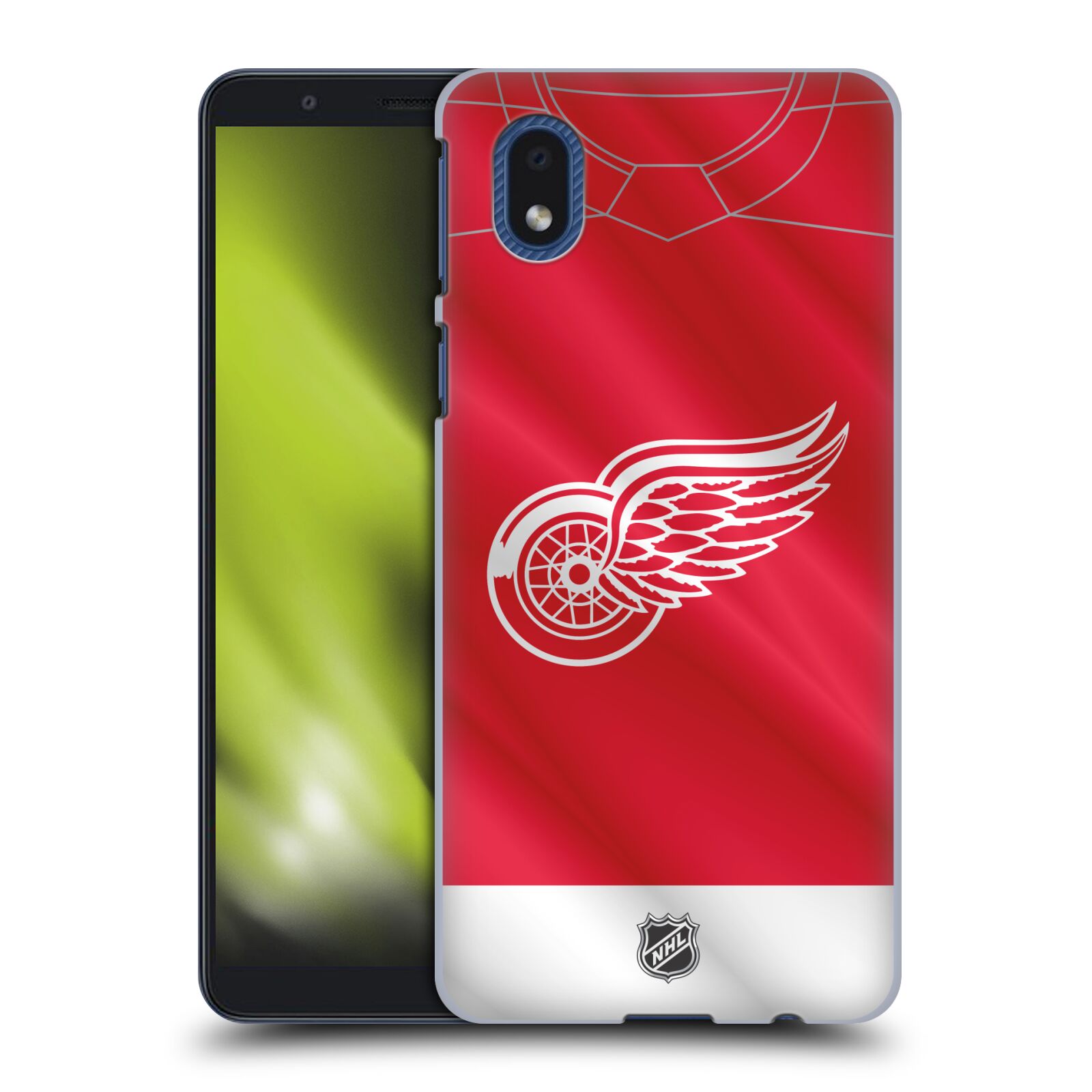 Pouzdro na mobil Samsung Galaxy A01 CORE - HEAD CASE - Hokej NHL - Detroit Red Wings - Dres