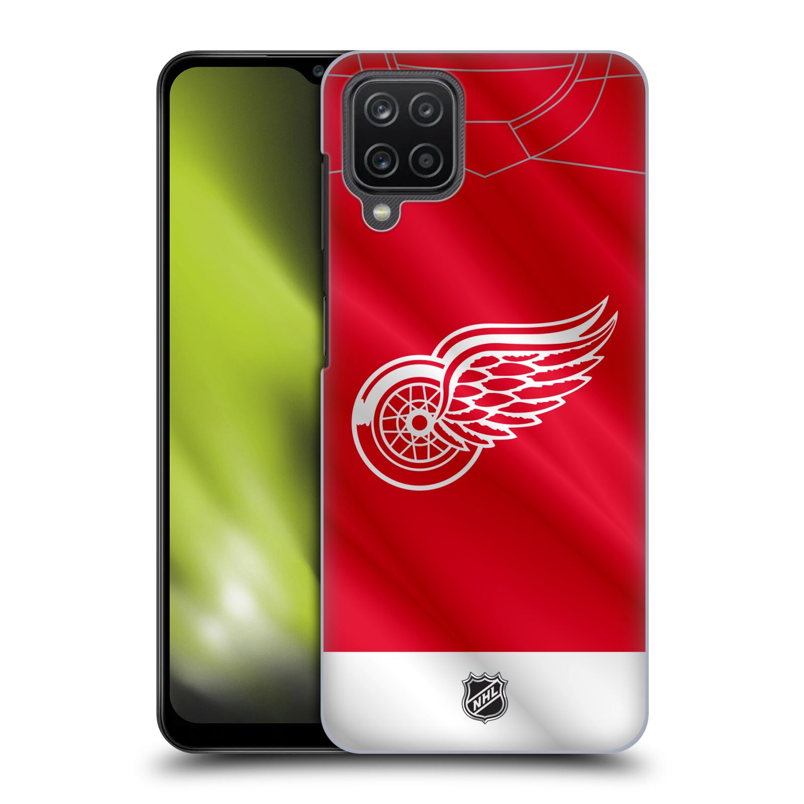 Zadní obal pro mobil Samsung Galaxy A12 - HEAD CASE - NHL - Detroit Red Wings - Dres