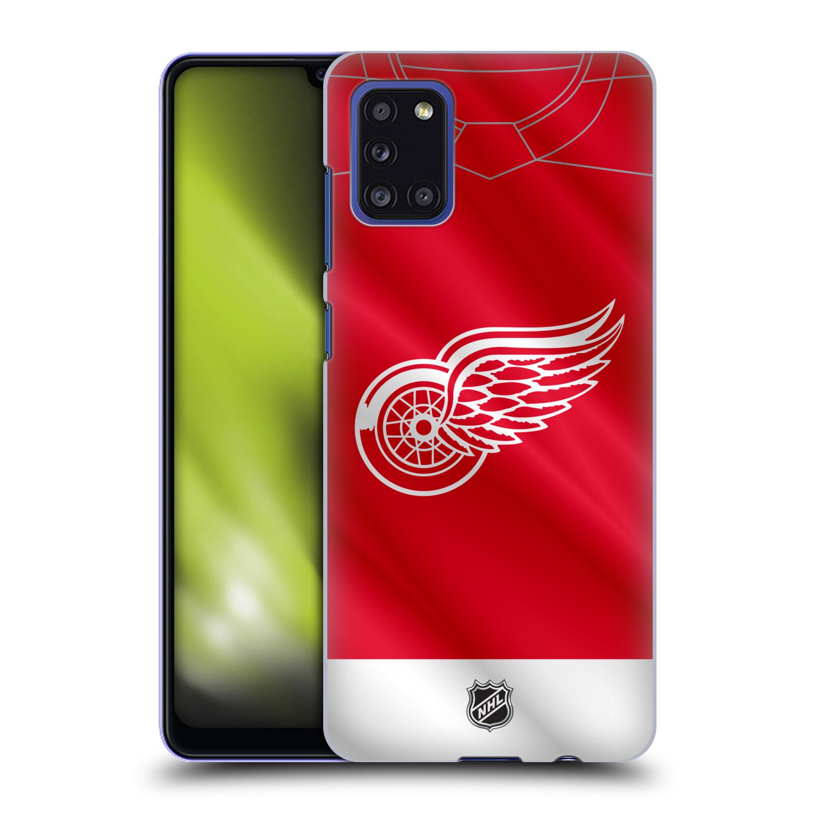 Pouzdro na mobil Samsung Galaxy A31 - HEAD CASE - Hokej NHL - Detroit Red Wings - Dres