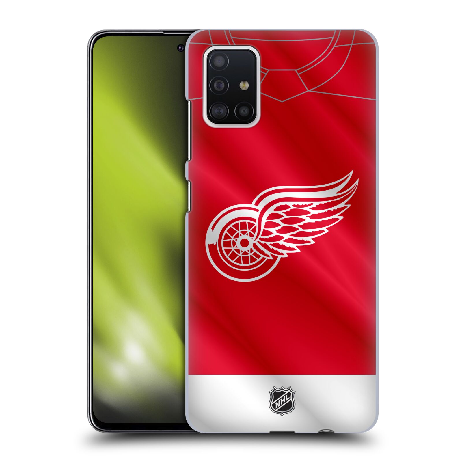 Pouzdro na mobil Samsung Galaxy A51 - HEAD CASE - Hokej NHL - Detroit Red Wings - Dres