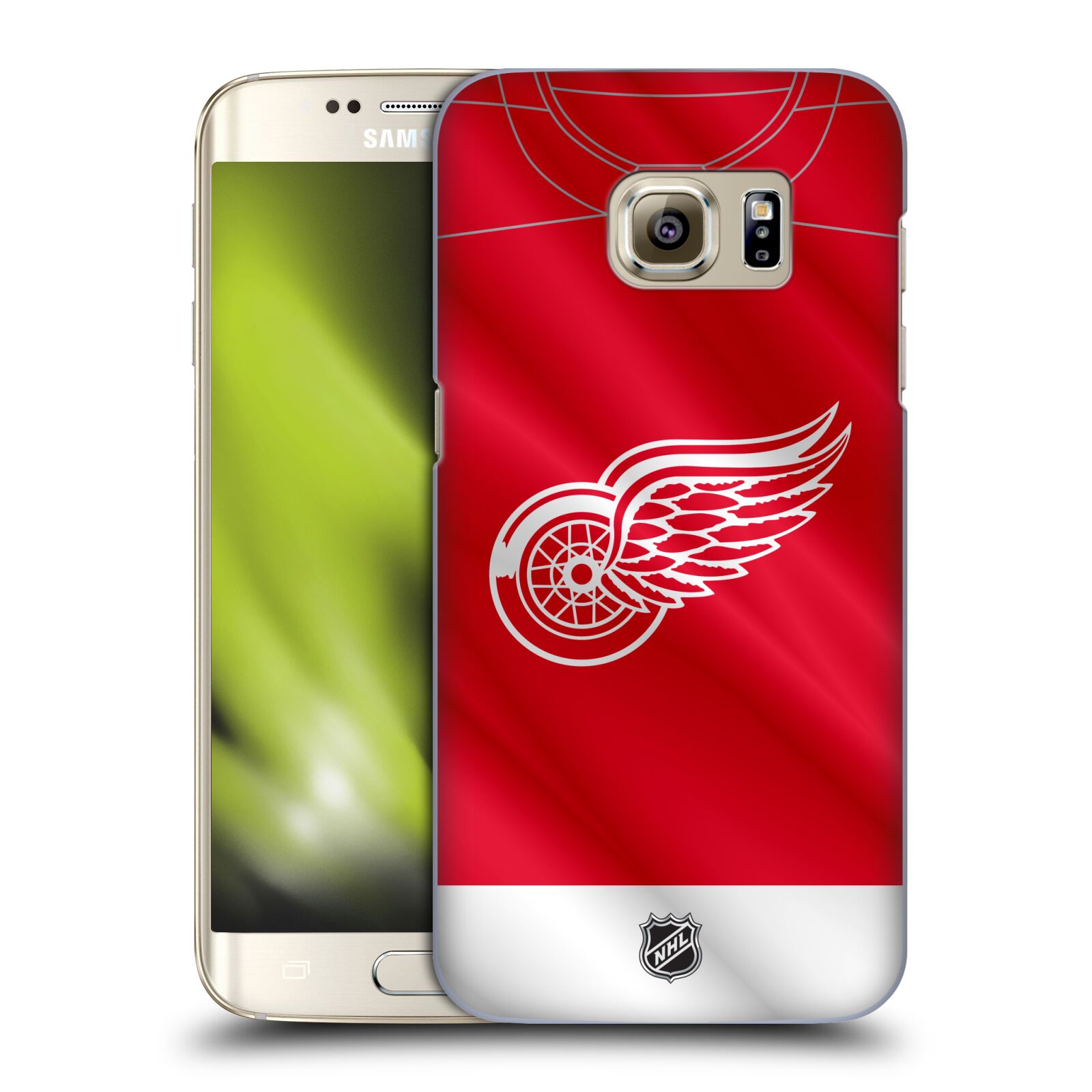 Pouzdro na mobil Samsung Galaxy S7 EDGE - HEAD CASE - Hokej NHL - Detroit Red Wings - Dres