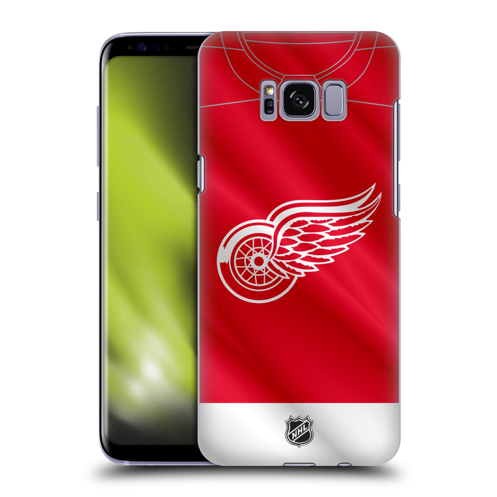 Pouzdro na mobil Samsung Galaxy S8 - HEAD CASE - Hokej NHL - Detroit Red Wings - Dres