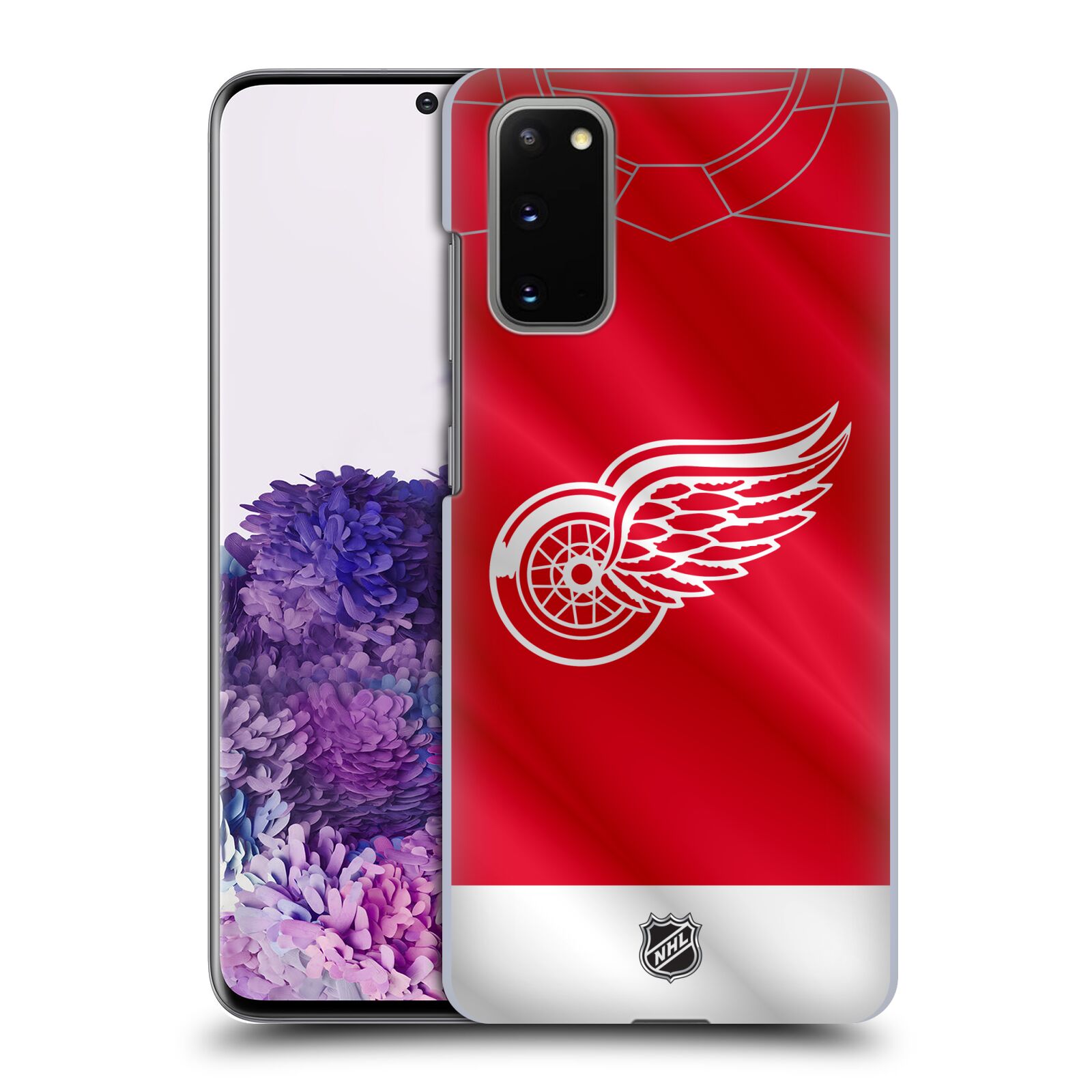 Pouzdro na mobil Samsung Galaxy S20 - HEAD CASE - Hokej NHL - Detroit Red Wings - Dres
