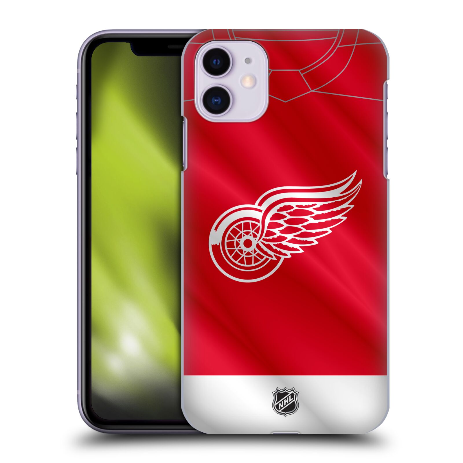 Pouzdro na mobil Apple Iphone 11 - HEAD CASE - Hokej NHL - Detroit Red Wings - Dres