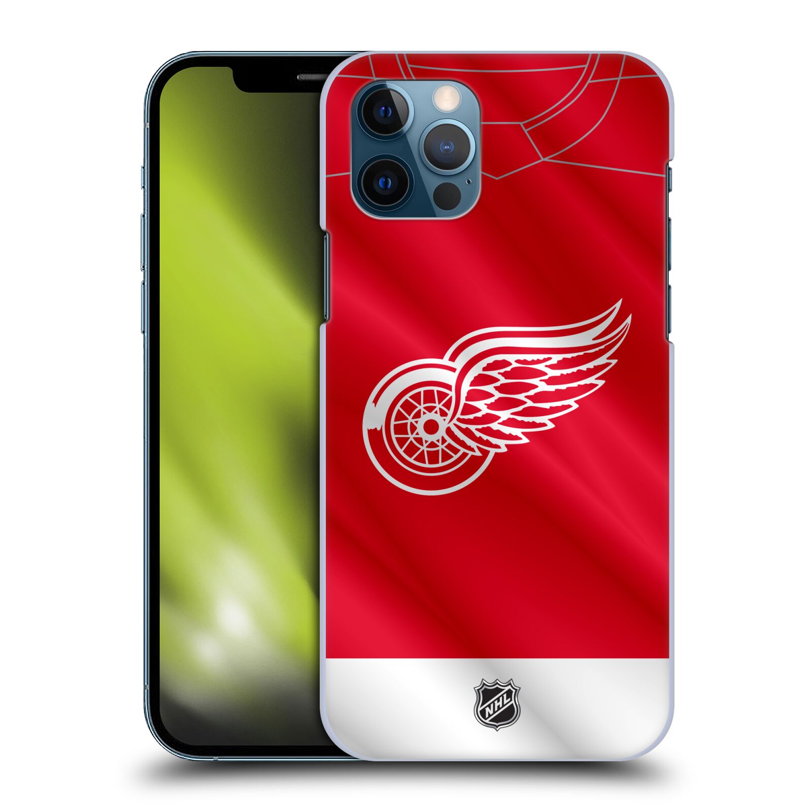 Pouzdro na mobil Apple Iphone 12 / 12 PRO - HEAD CASE - Hokej NHL - Detroit Red Wings - Dres
