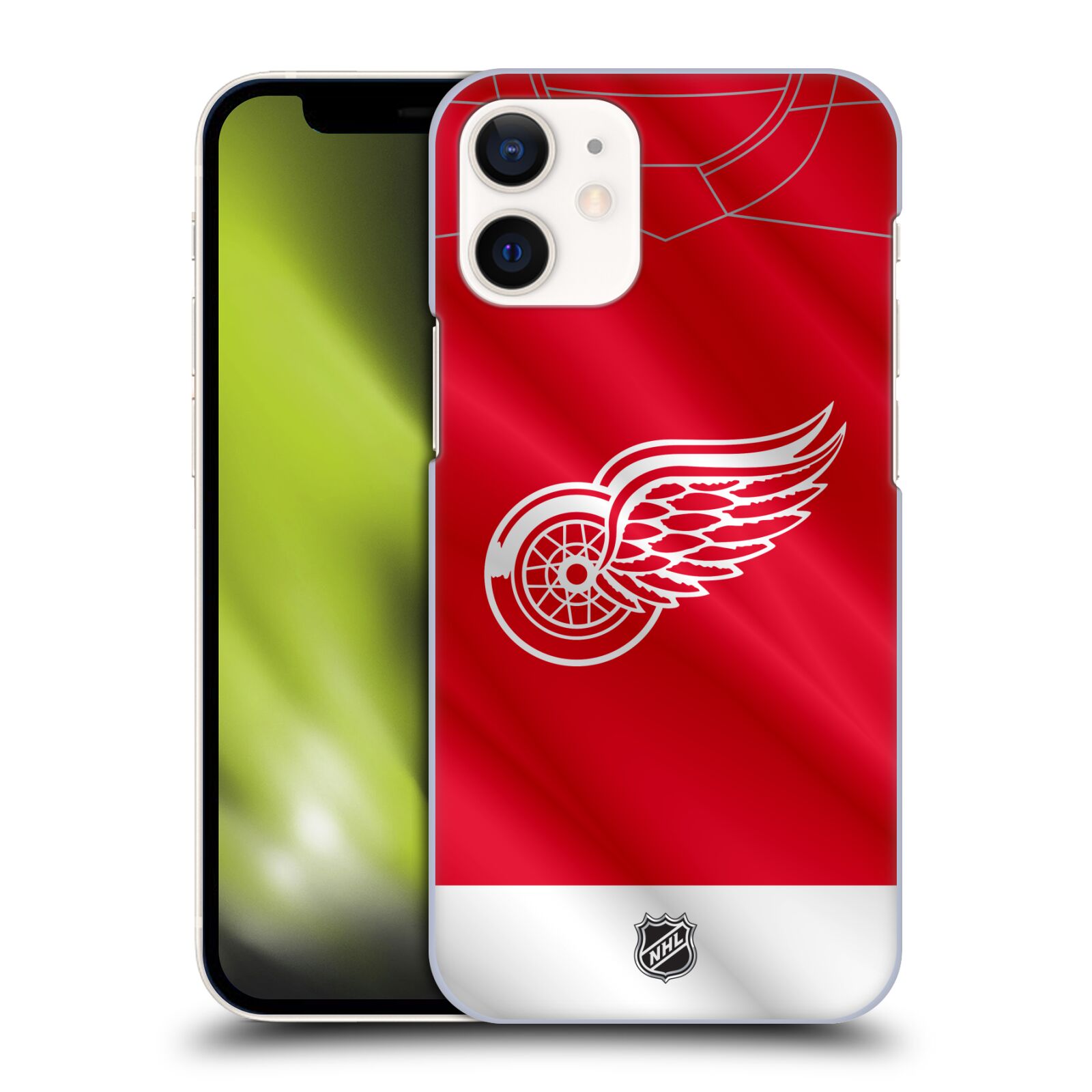 Pouzdro na mobil Apple Iphone 12 MINI - HEAD CASE - Hokej NHL - Detroit Red Wings - Dres