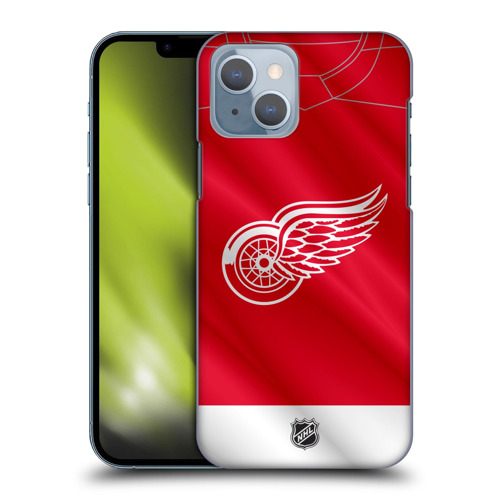 Pouzdro na mobil Apple Iphone 14 - HEAD CASE - Hokej NHL - Detroit Red Wings - Dres