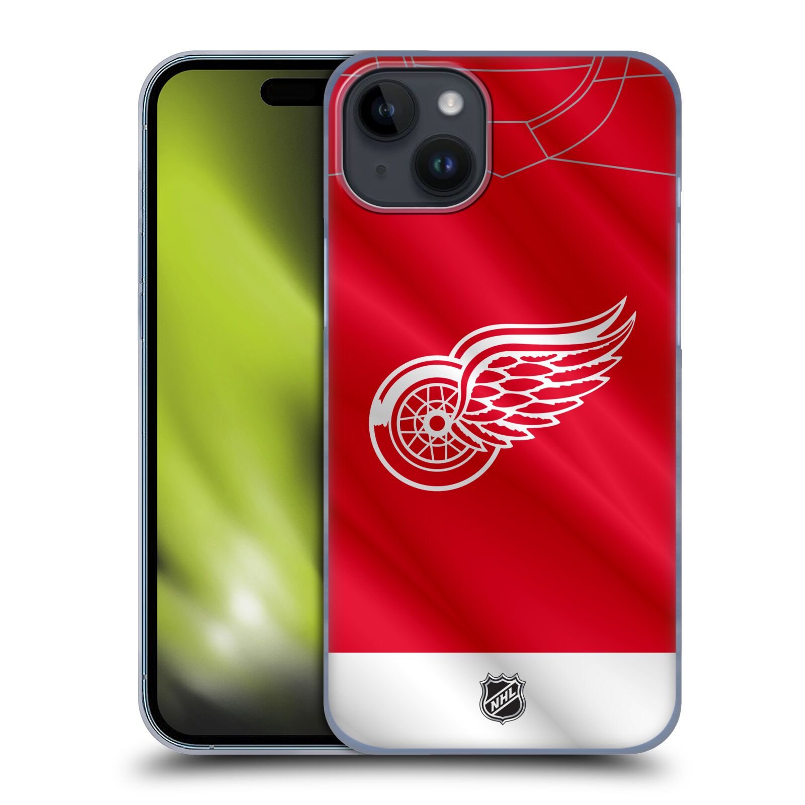 Plastový obal HEAD CASE na mobil Apple Iphone 15 PLUS  Hokej NHL - Detroit Red Wings - Dres