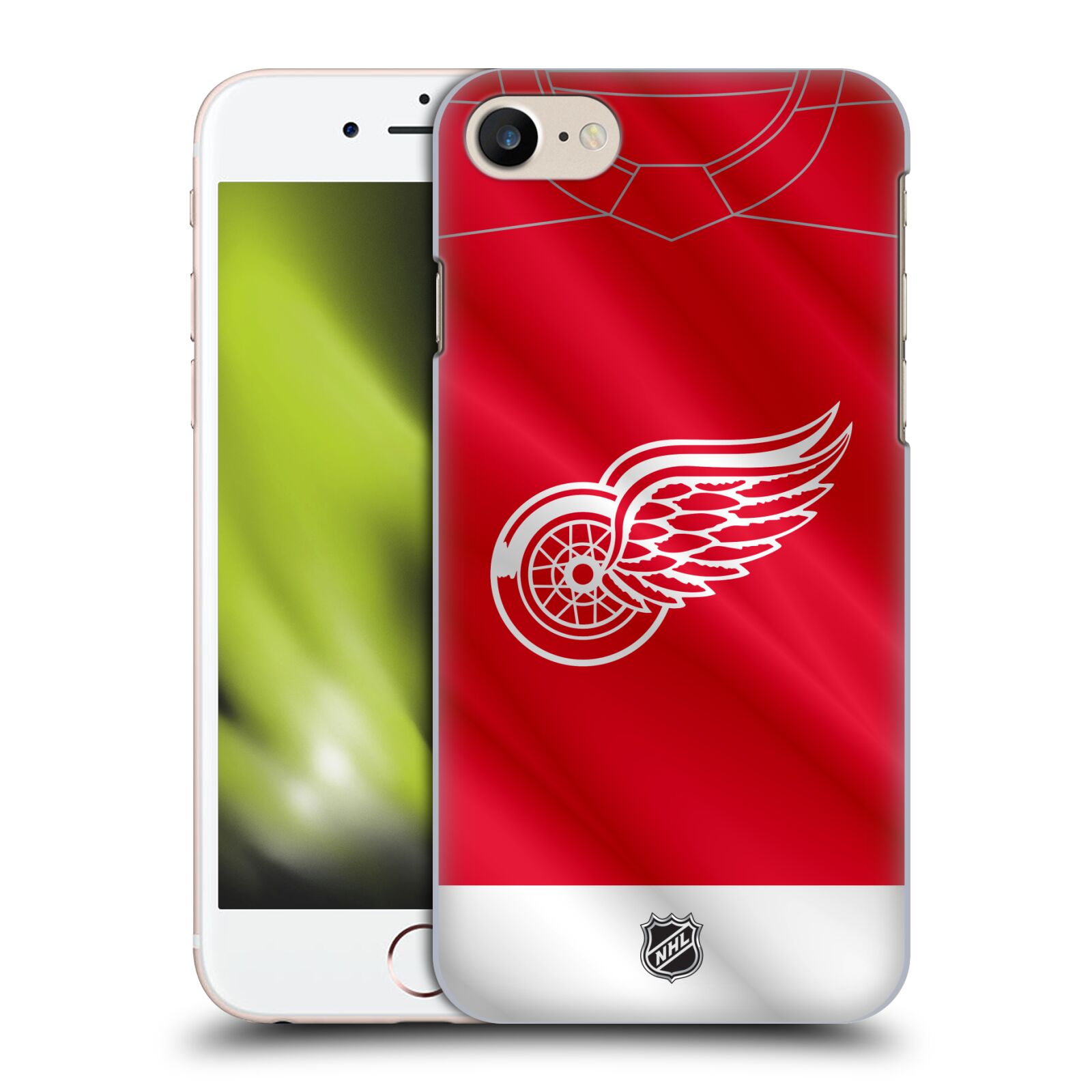 Pouzdro na mobil Apple Iphone 7/8 - HEAD CASE - Hokej NHL - Detroit Red Wings - Dres