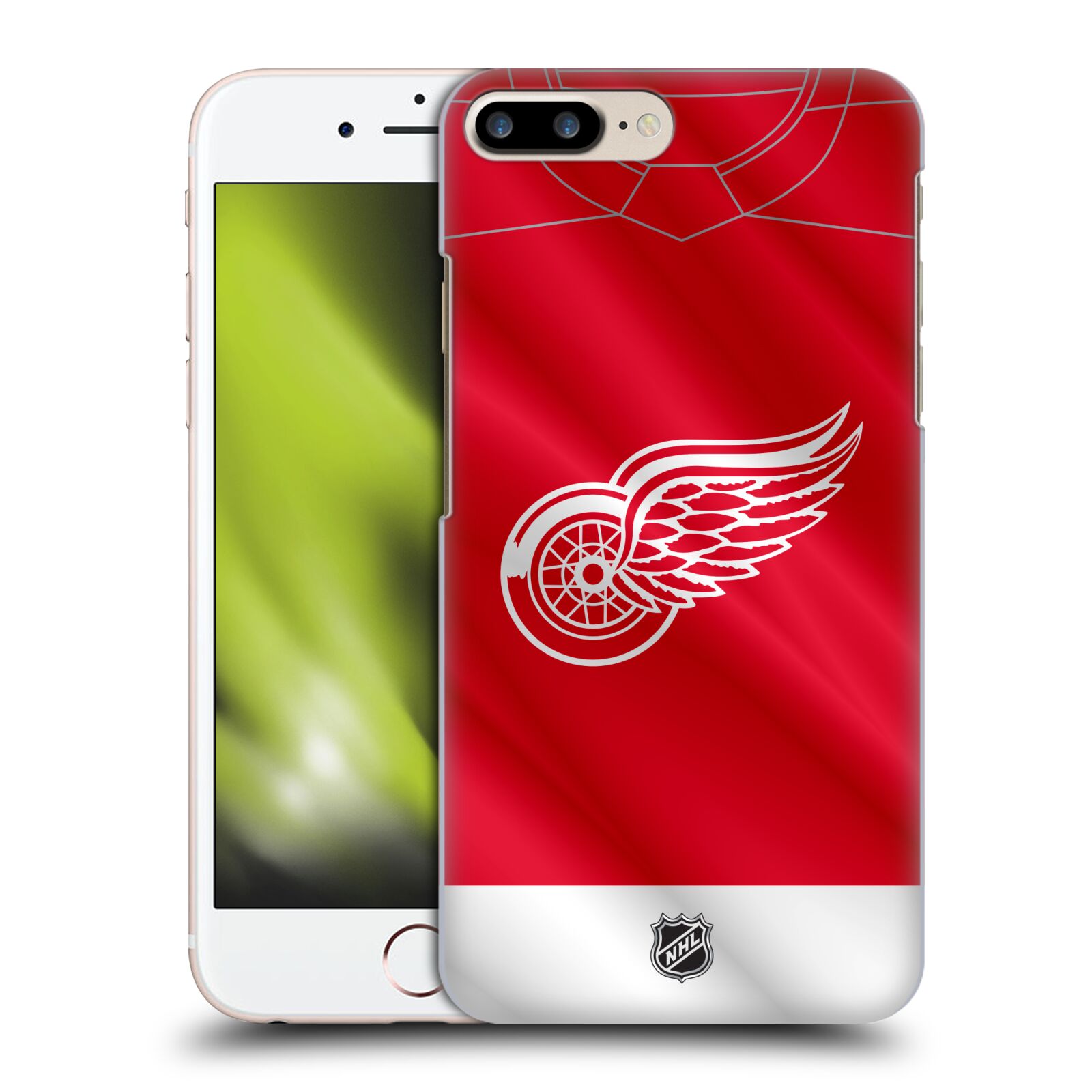 Pouzdro na mobil Apple Iphone 7/8 PLUS - HEAD CASE - Hokej NHL - Detroit Red Wings - Dres